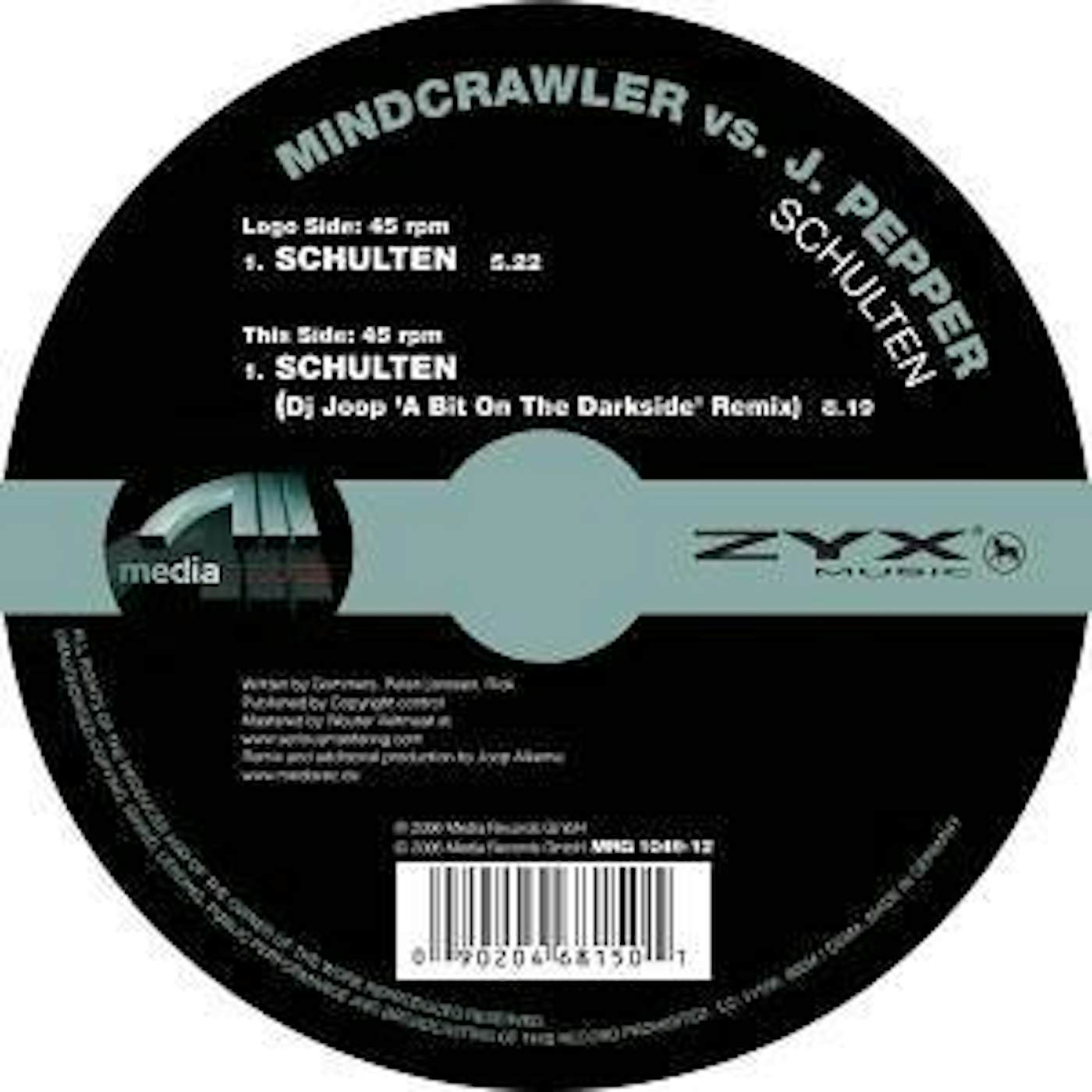 Mindcrawler SCHULTEN Vinyl Record