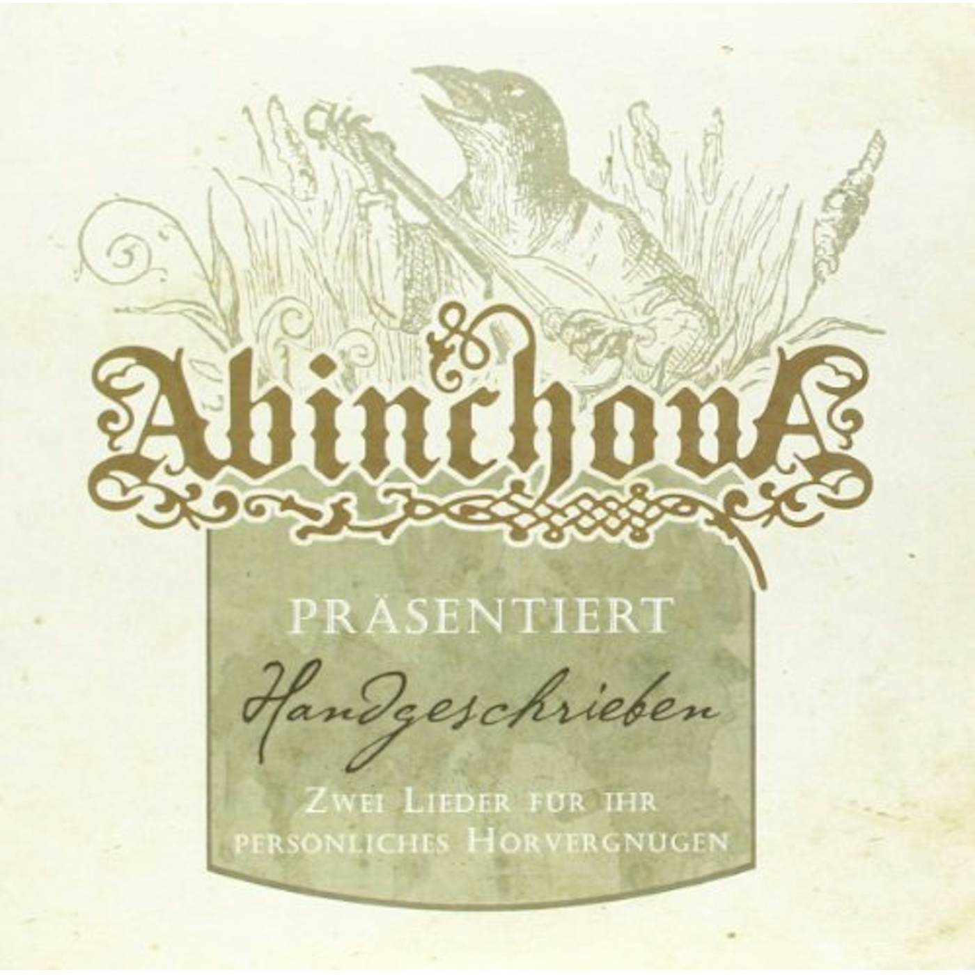 Abinchova Handgeschrieben Vinyl Record