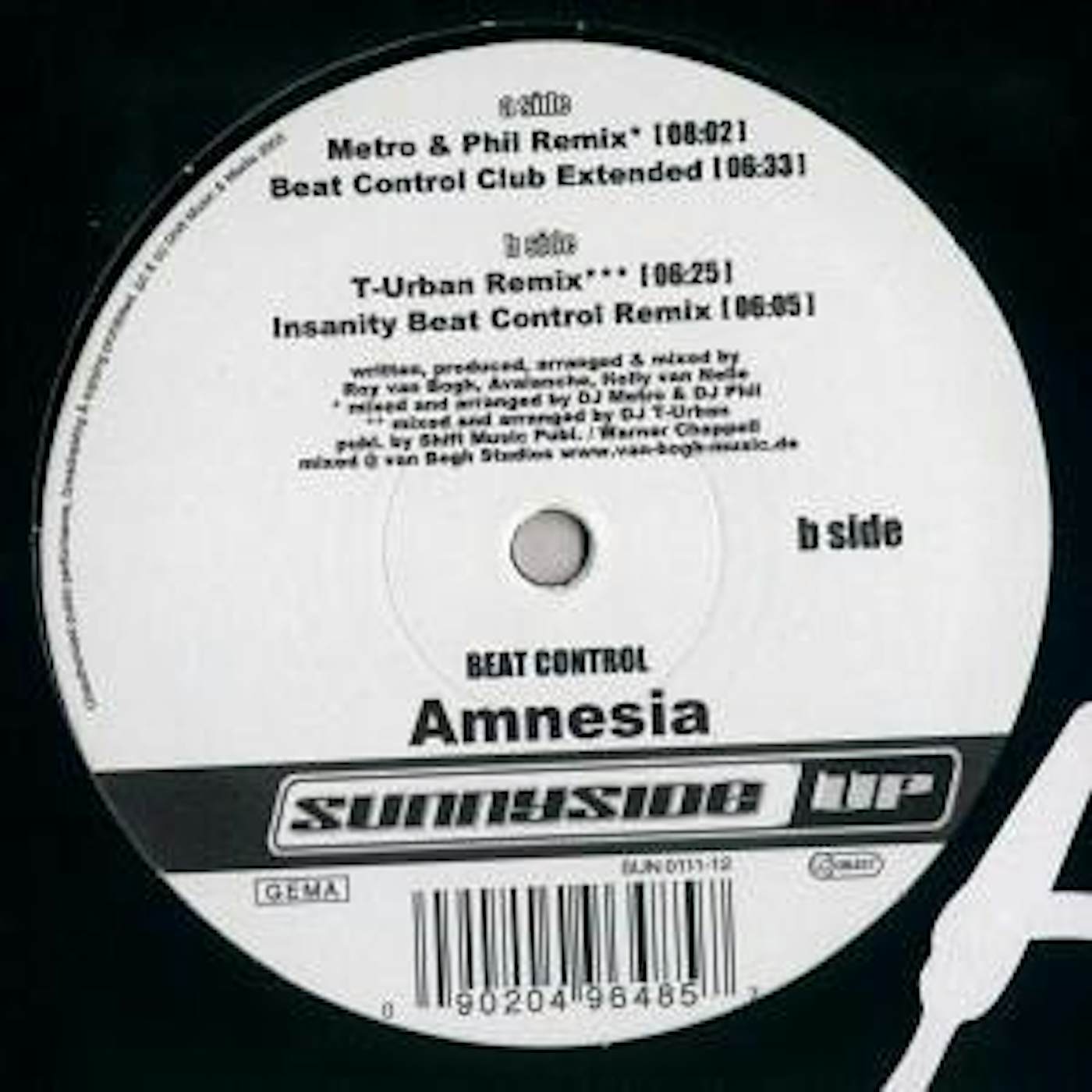 Beat Control Amnesia Vinyl Record
