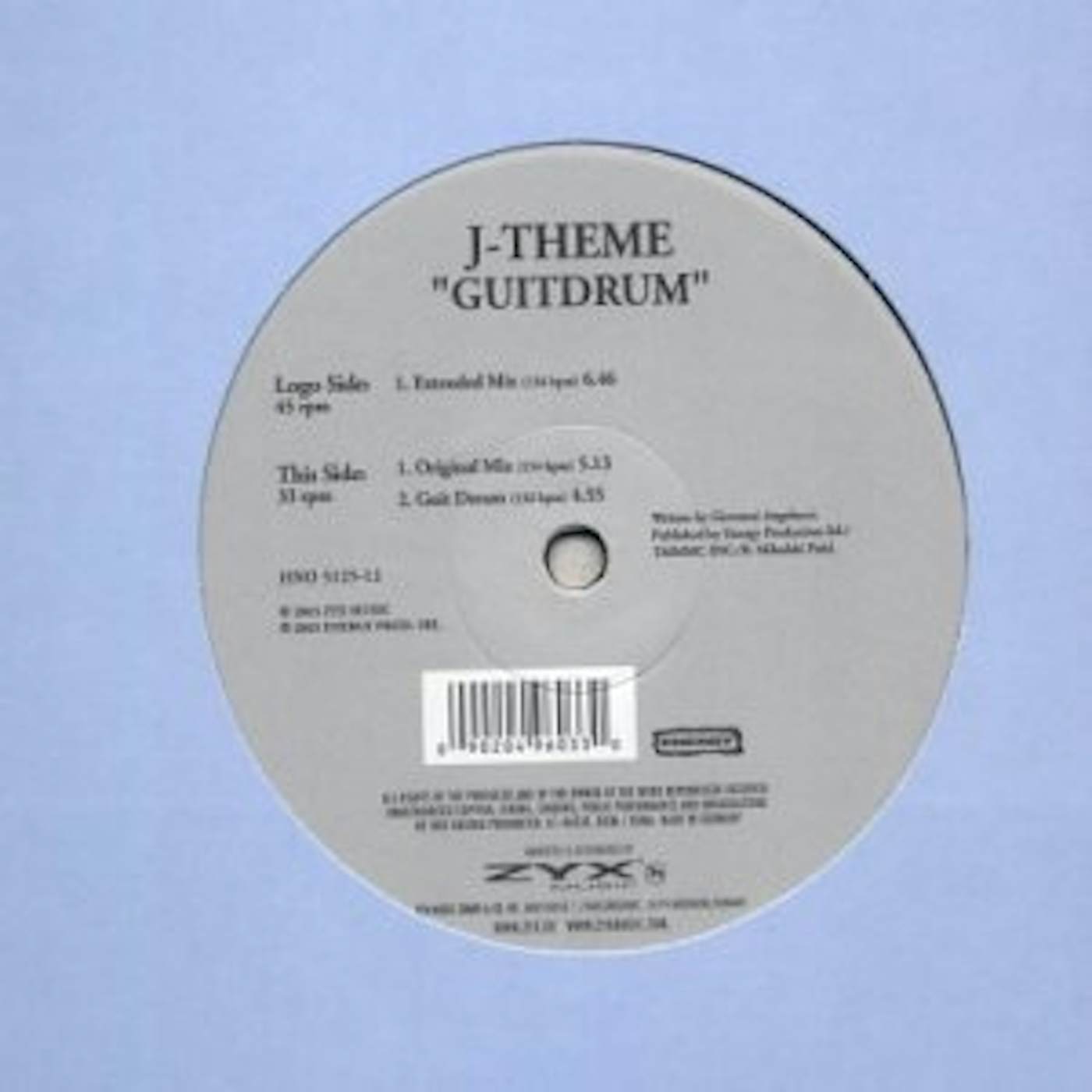 J-Theme GUITDRUM Vinyl Record