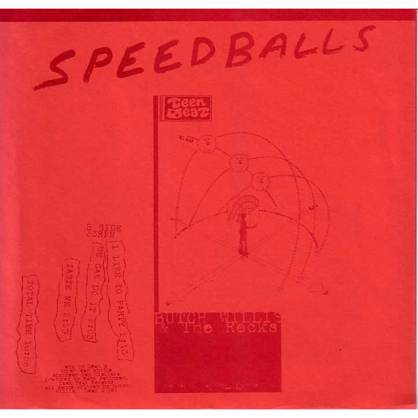 Butch Willis & The Rocks SPEEDBALLS Vinyl Record