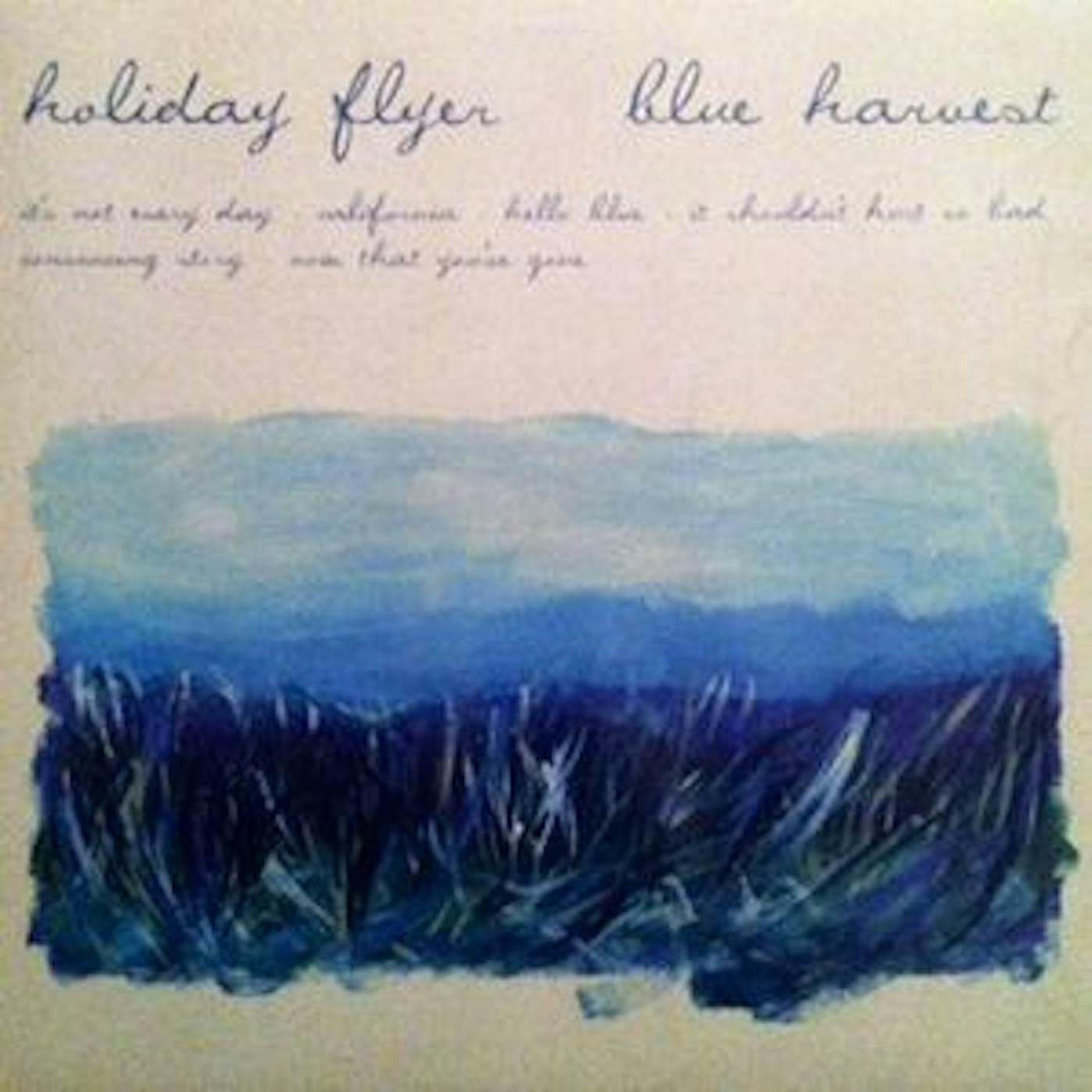 Holiday Flyer Blue Harvest Vinyl Record