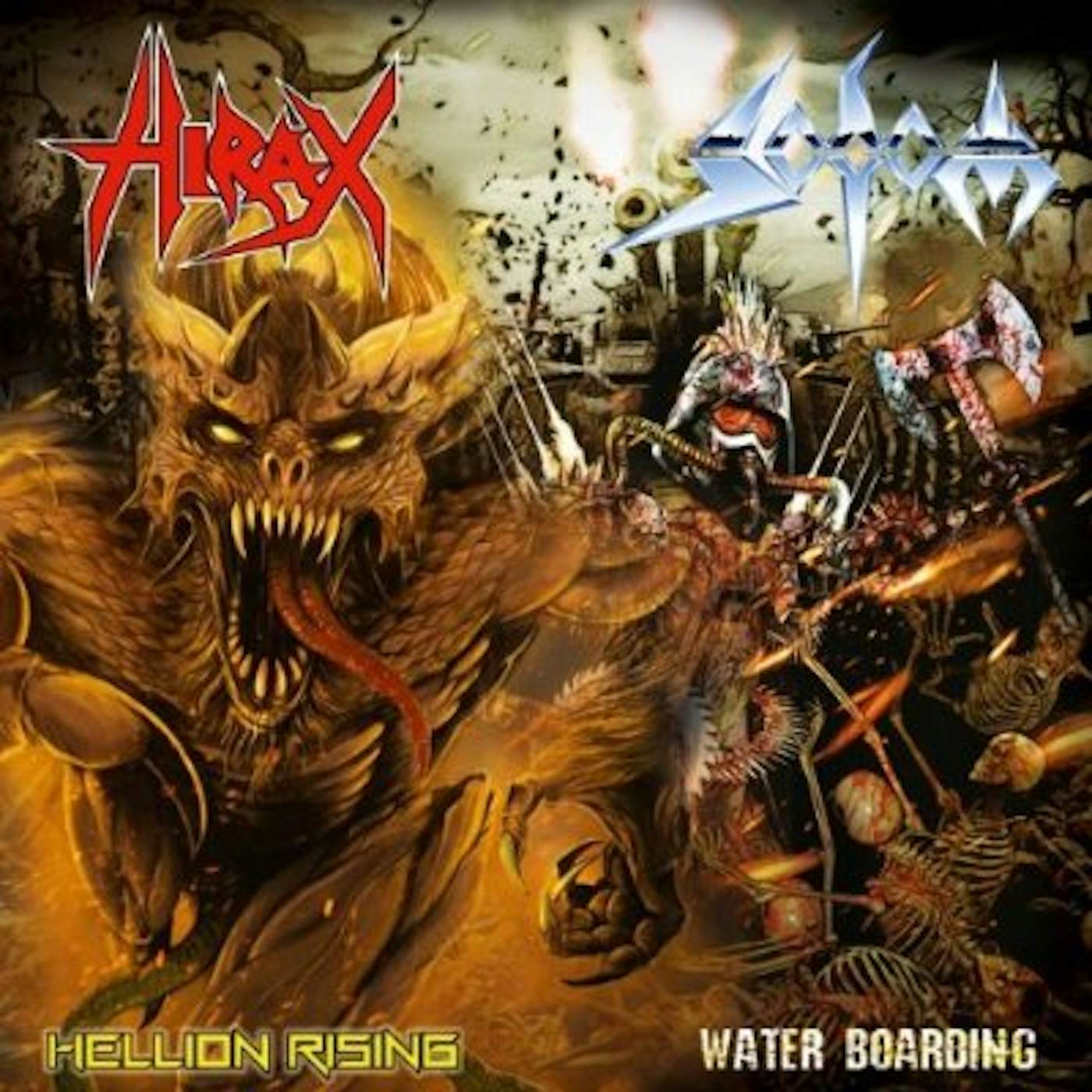 Sodom/Hirax SPLIT SINGLE (UK) (Vinyl)