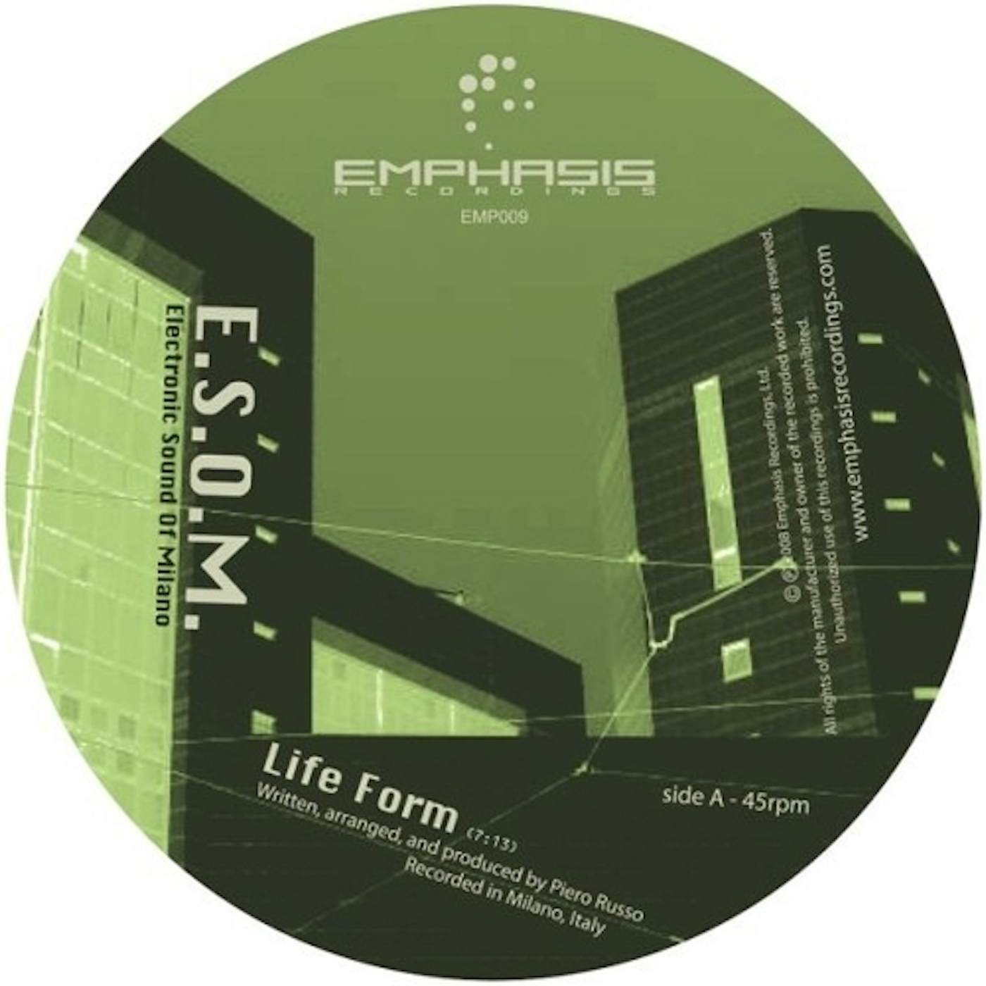 E.S.O.M. LIFE FORM Vinyl Record