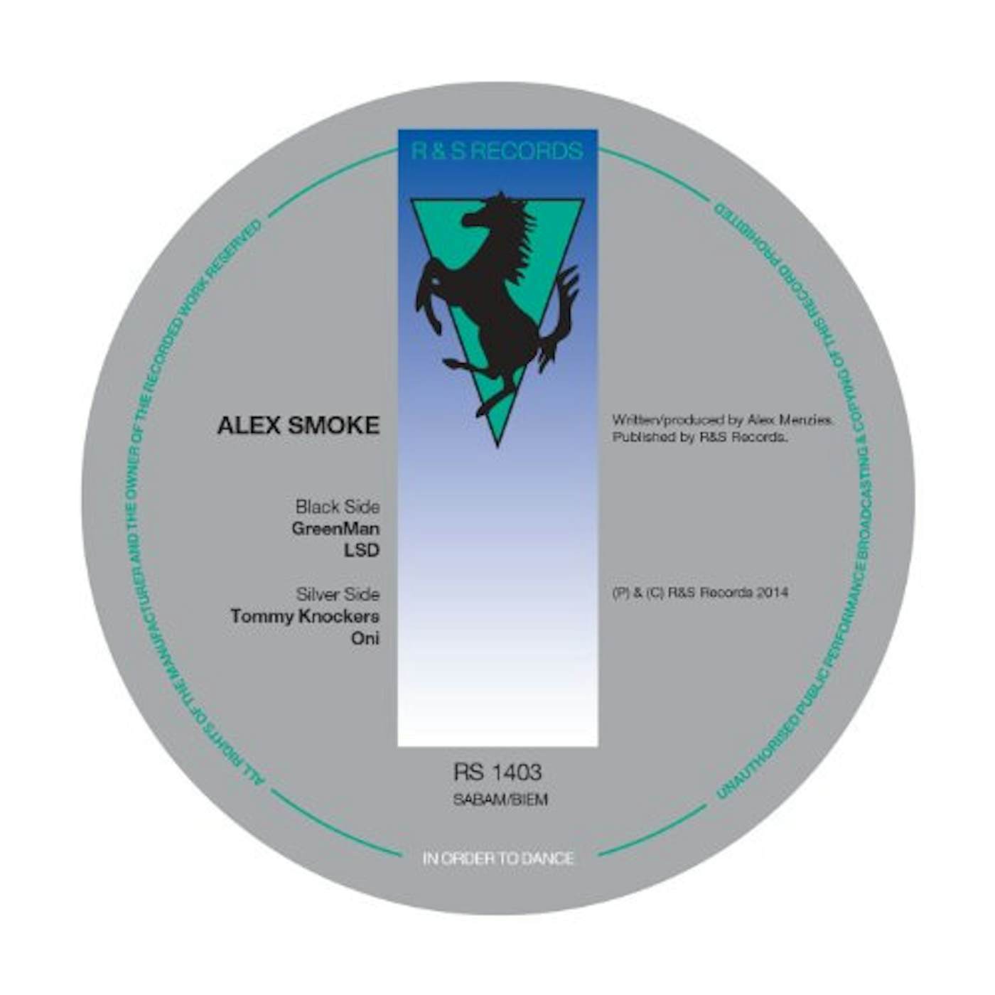 Alex Smoke RS1403 Vinyl Record