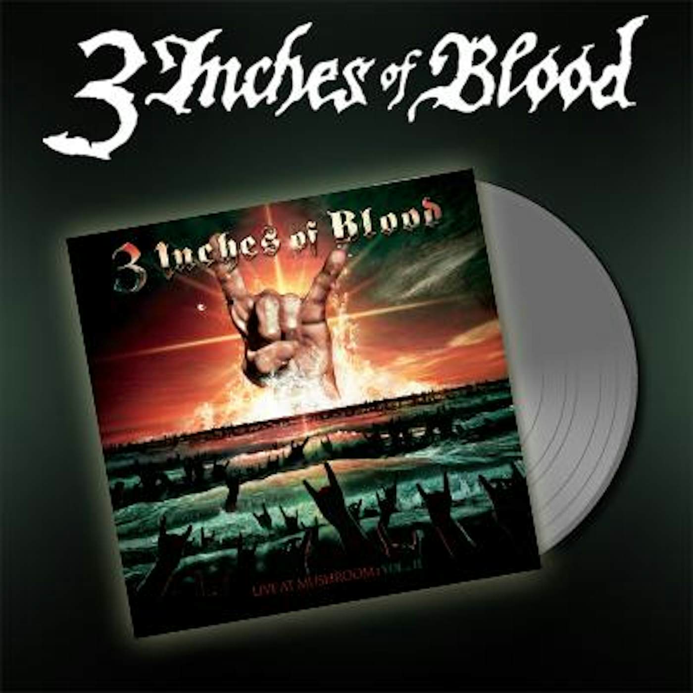 3 Inches Of Blood LIVE AT MUSHROOM 2 Vinyl Record
