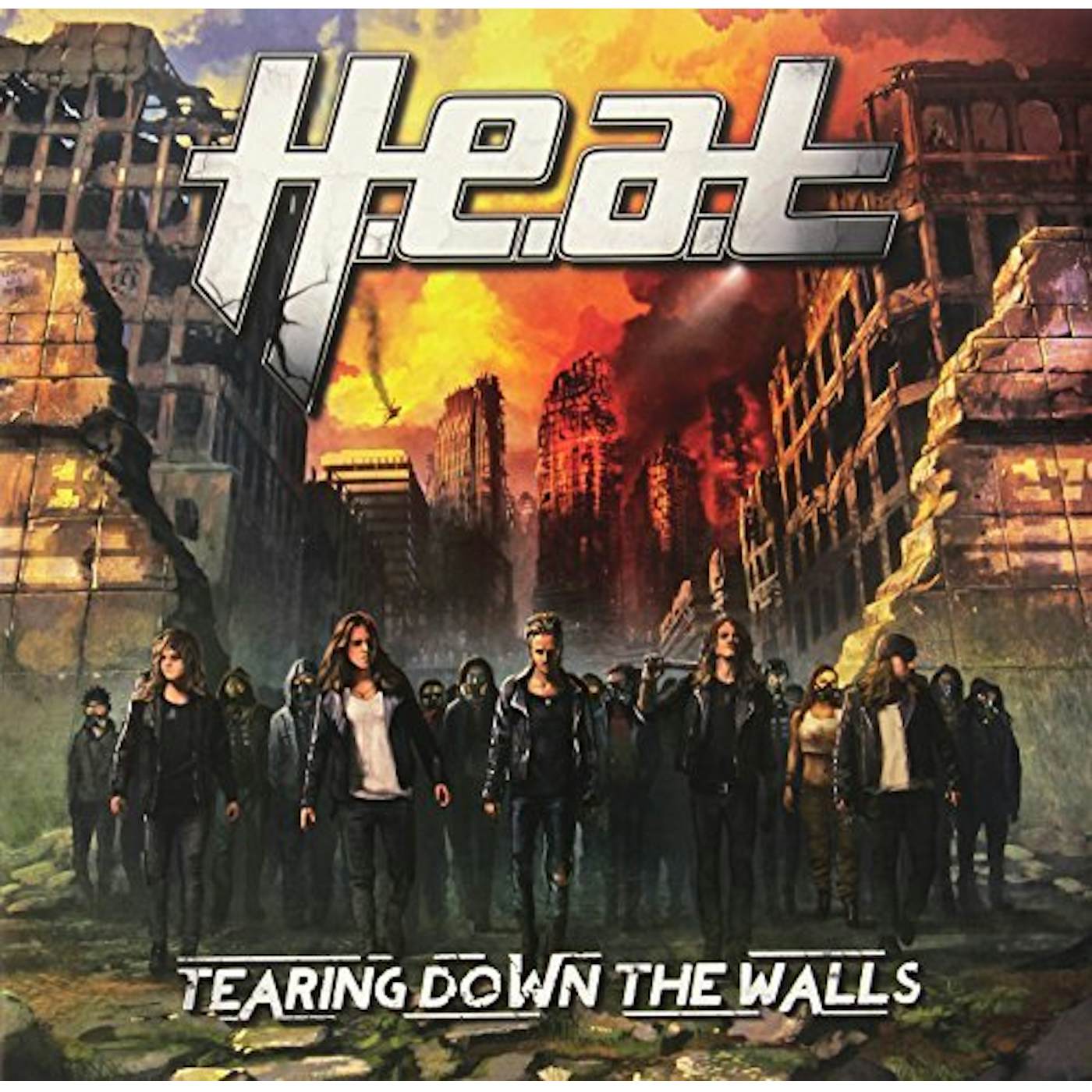 H.E.A.T TEARING DOWN THE WALLS Vinyl Record - Holland Release