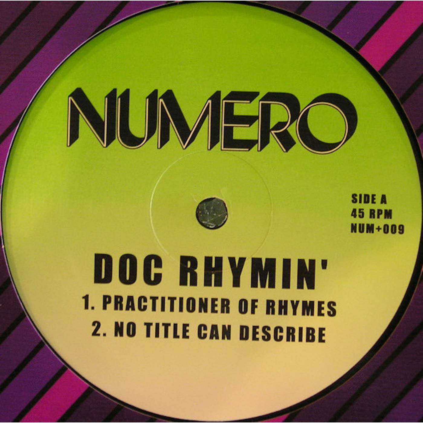 Doc Rhymin PRACTITIONER OF RHYMES / NO TITLE CAN DESCRIBE Vinyl Record