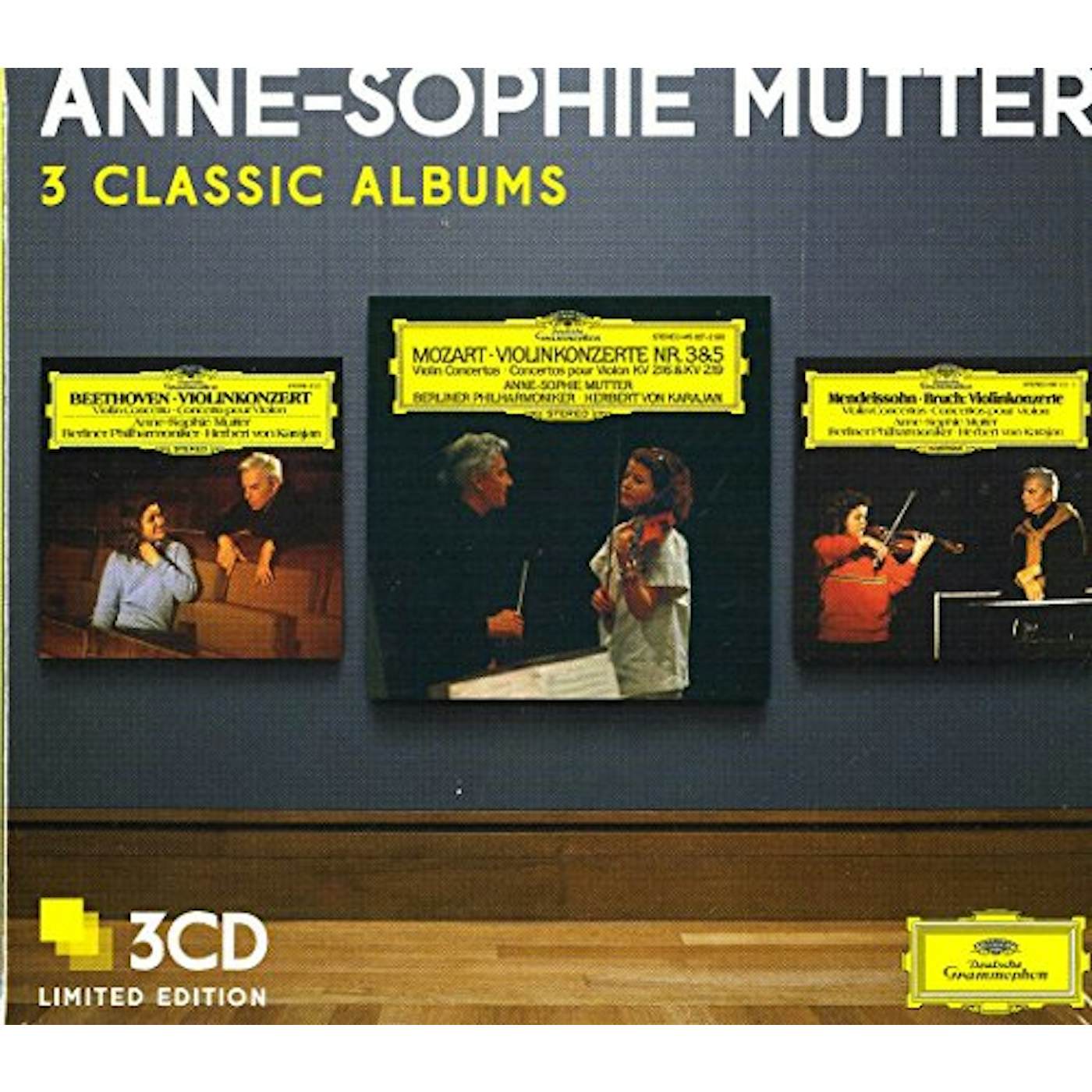 Anne-Sophie Mutter THREE CLASSIC ALBUMS CD