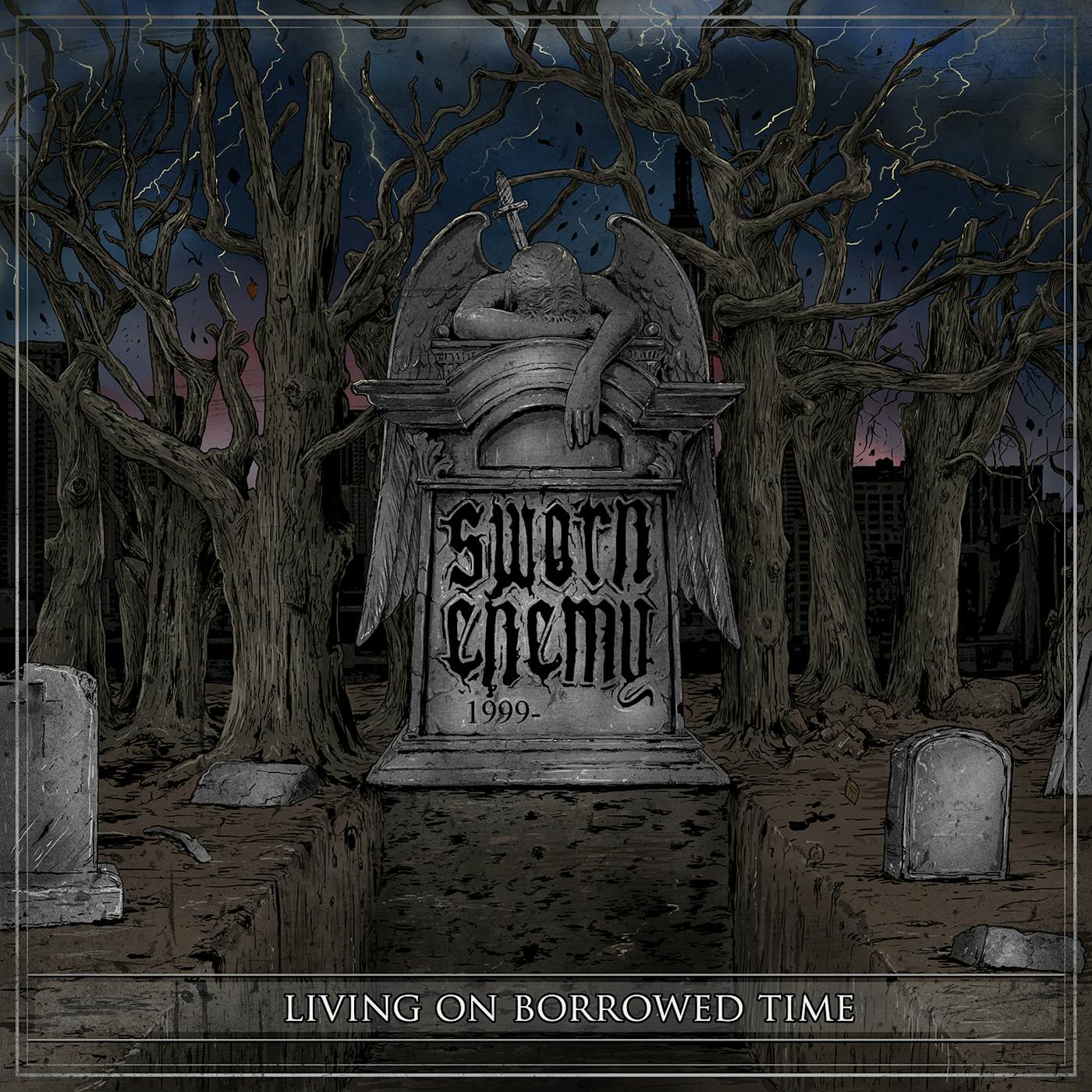 Sworn Enemy Living On Borrowed Time Vinyl Record