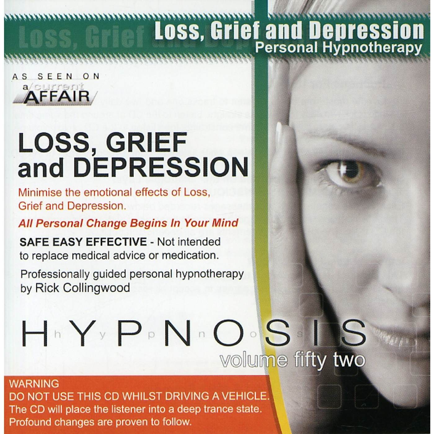 Rick Collingwood LOSS GRIEF & DEPRESSION HYPNOSIS CD