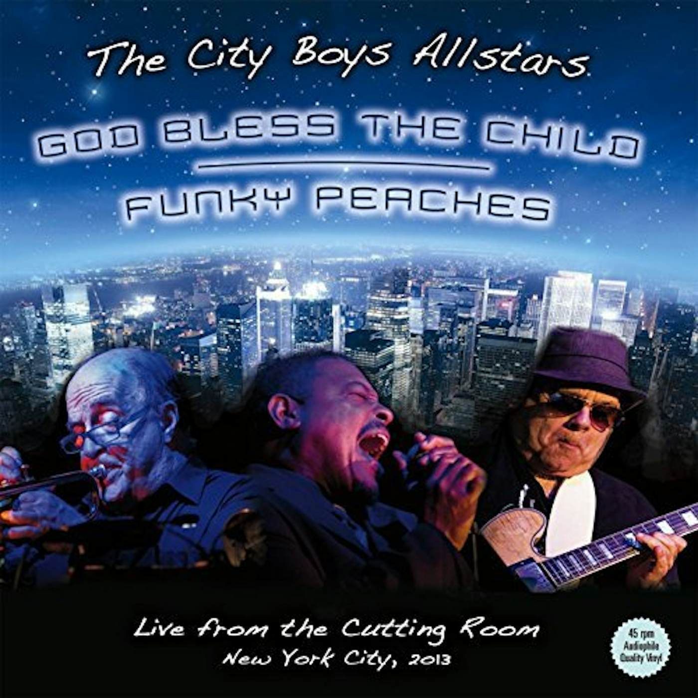 The City Boys Allstars GOD BLESS THE CHILD / FUNKY PEACHES Vinyl Record