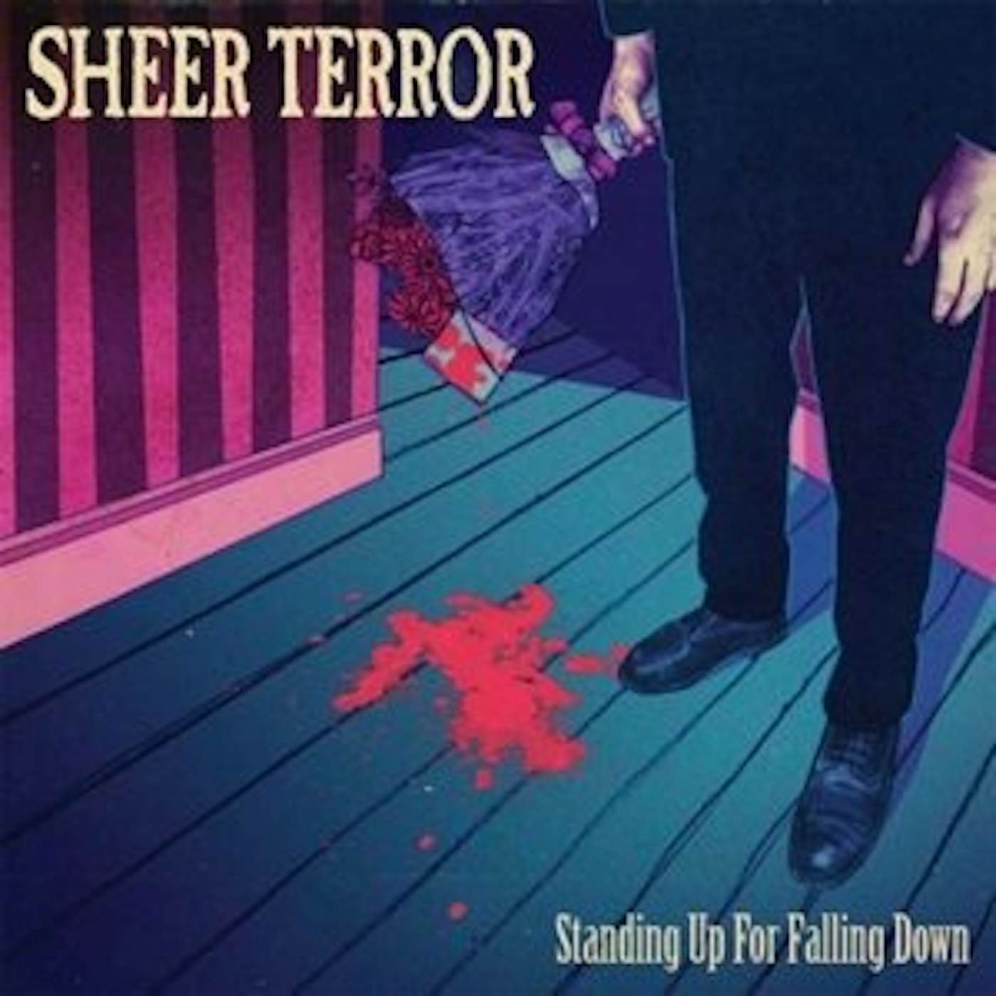 Sheer Terror STANDING UP FOR FALLING DOWN Vinyl Record