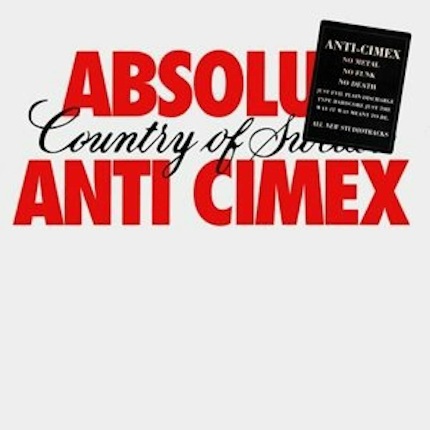 Anti Cimex ABSOLUT COUNTRY OF SWE (GER) Vinyl Record