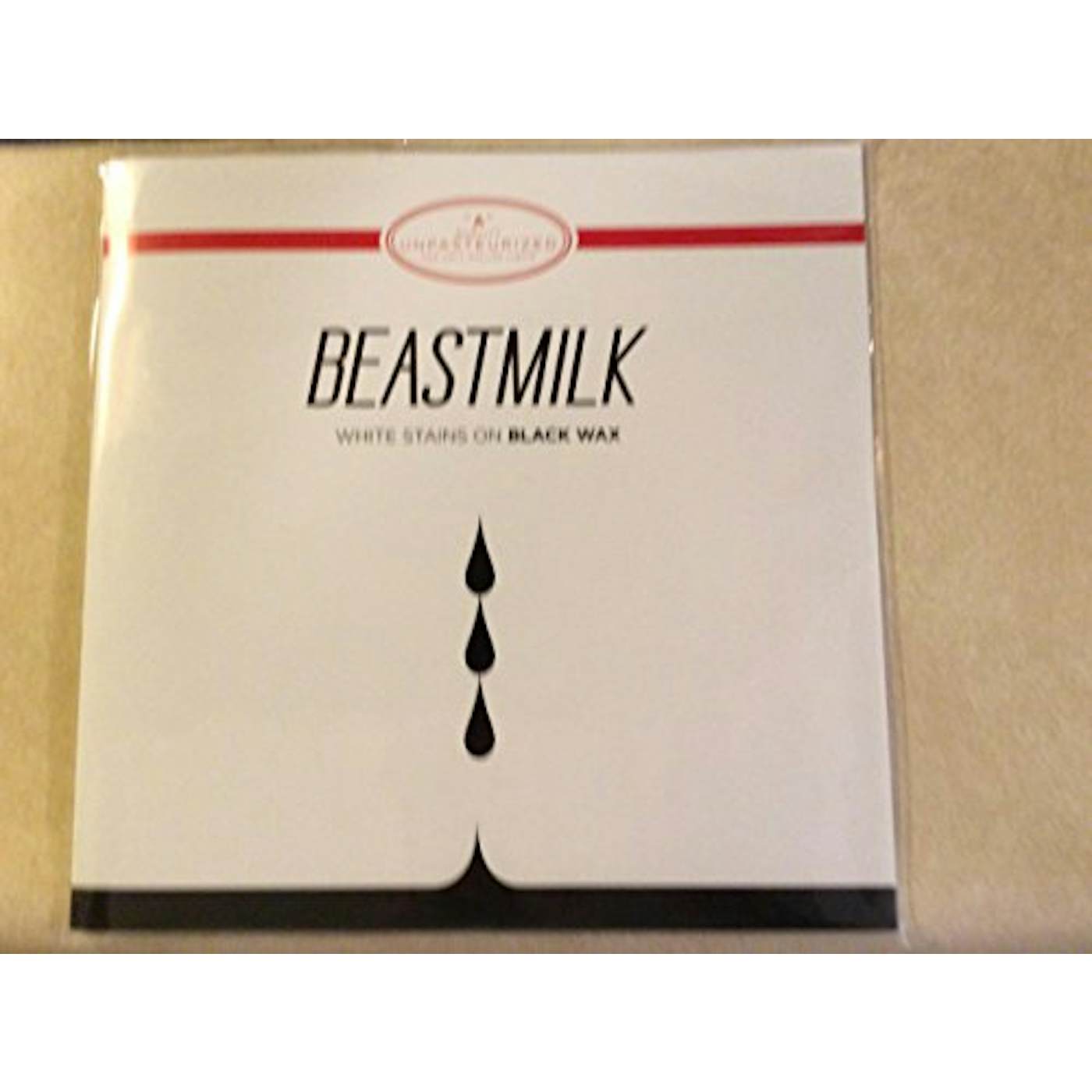 Beastmilk White Stains on Black Wax Vinyl Record