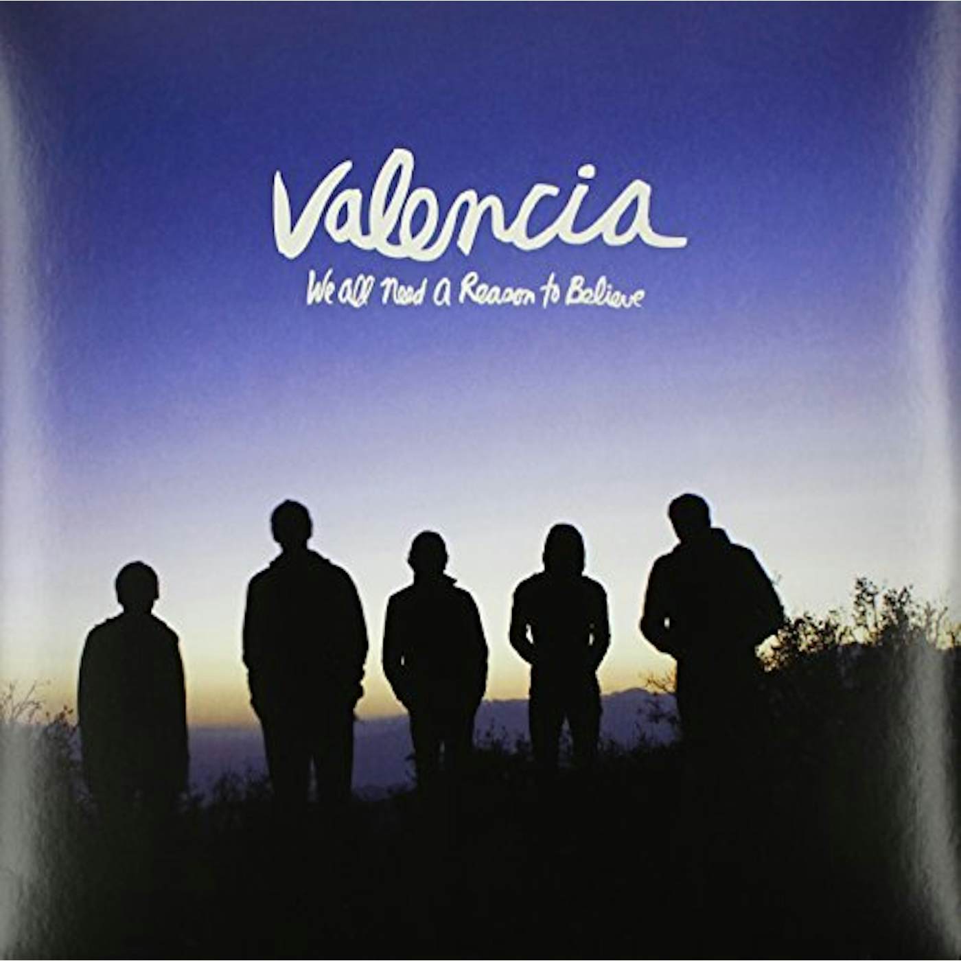 Valencia WE ALL NEED A REASON TO BELIEVE (BLUE & WHITE) Vinyl Record