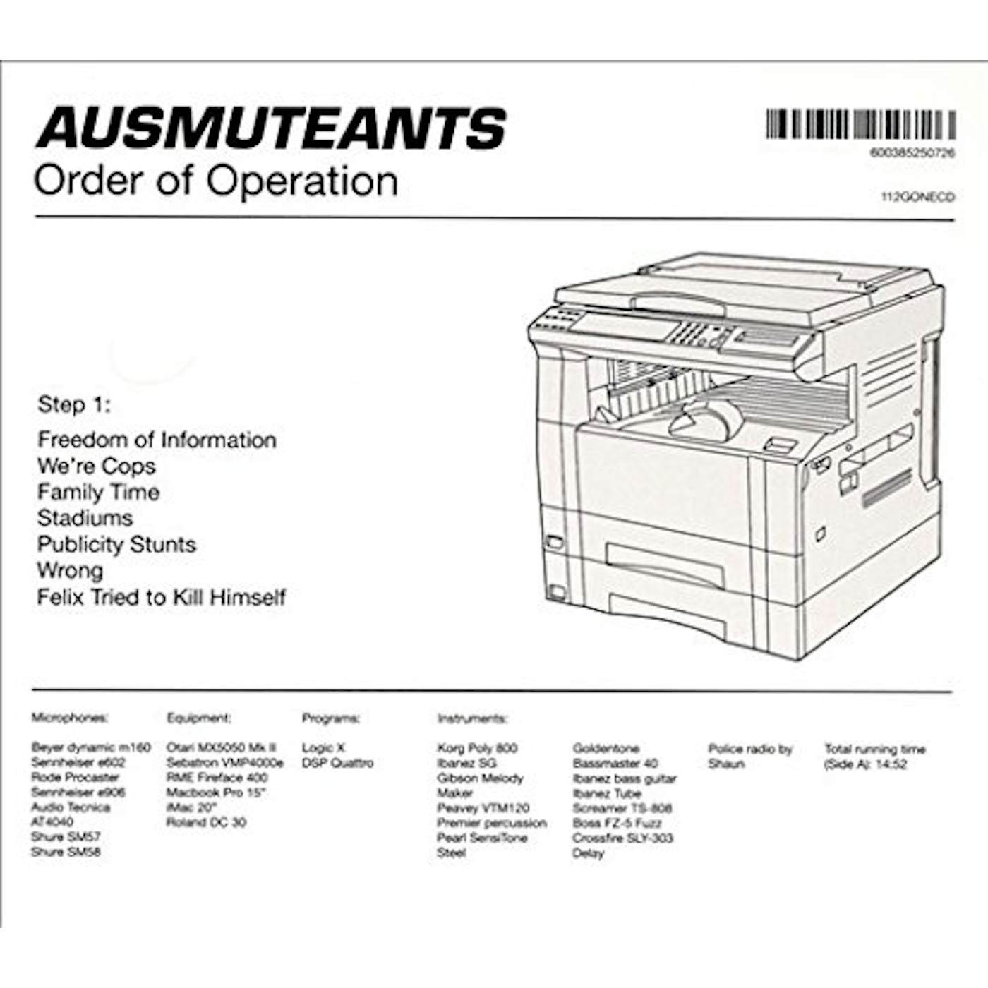 Ausmuteants Order of Operation Vinyl Record