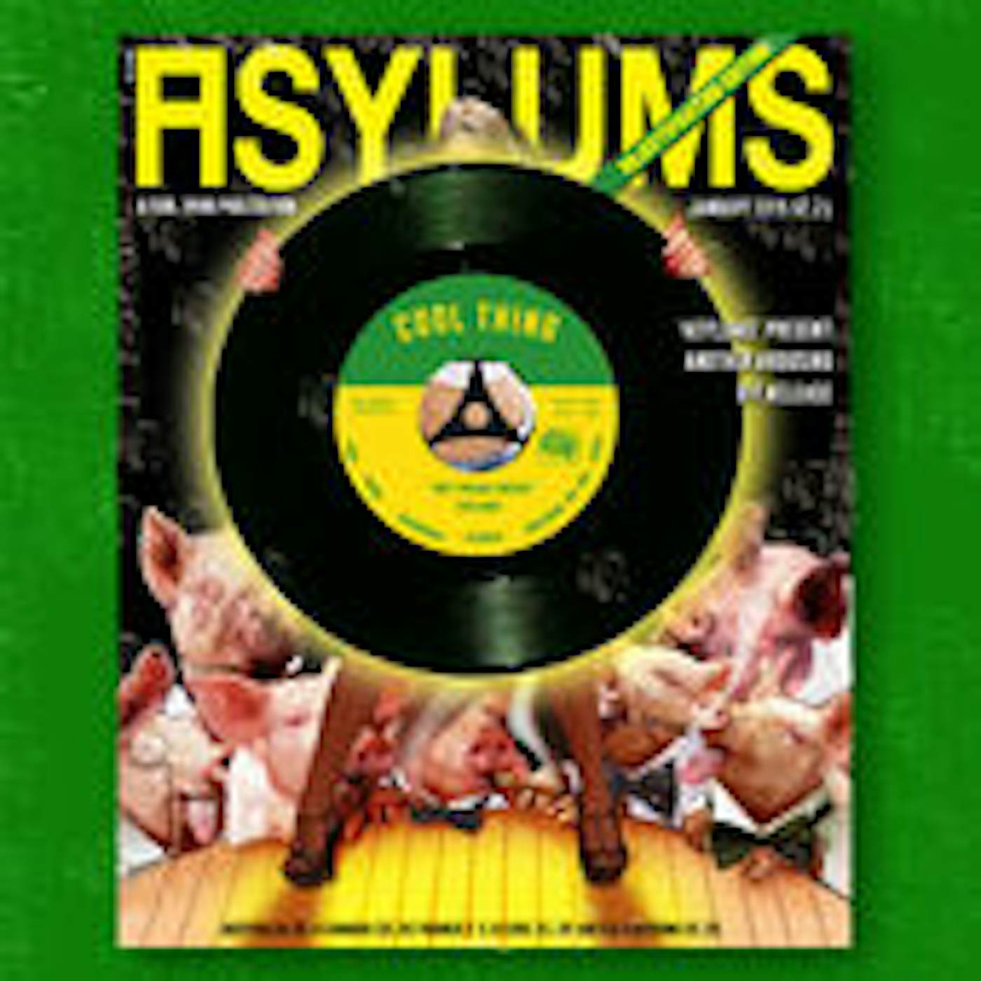 Asylums WET DREAM FANZINE / DEATH OF TELEVISION Vinyl Record