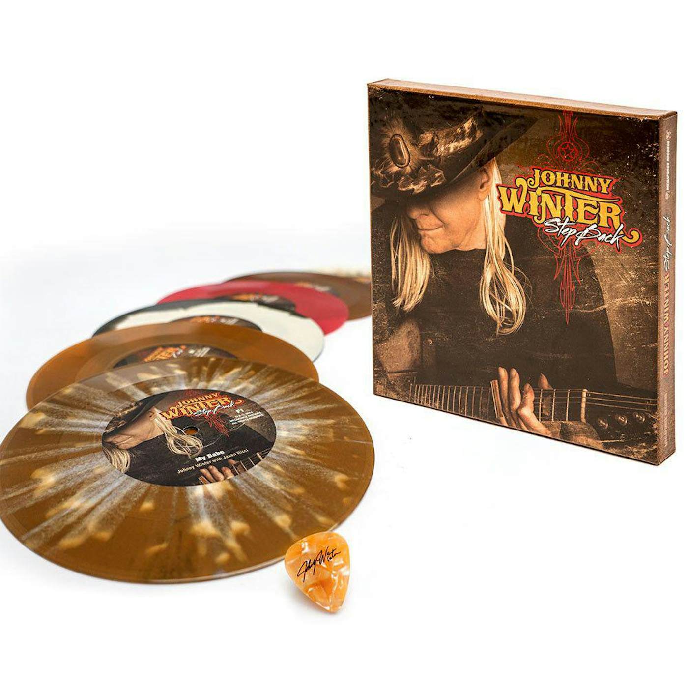 Johnny Winter STEP BACK Vinyl Record Box Set
