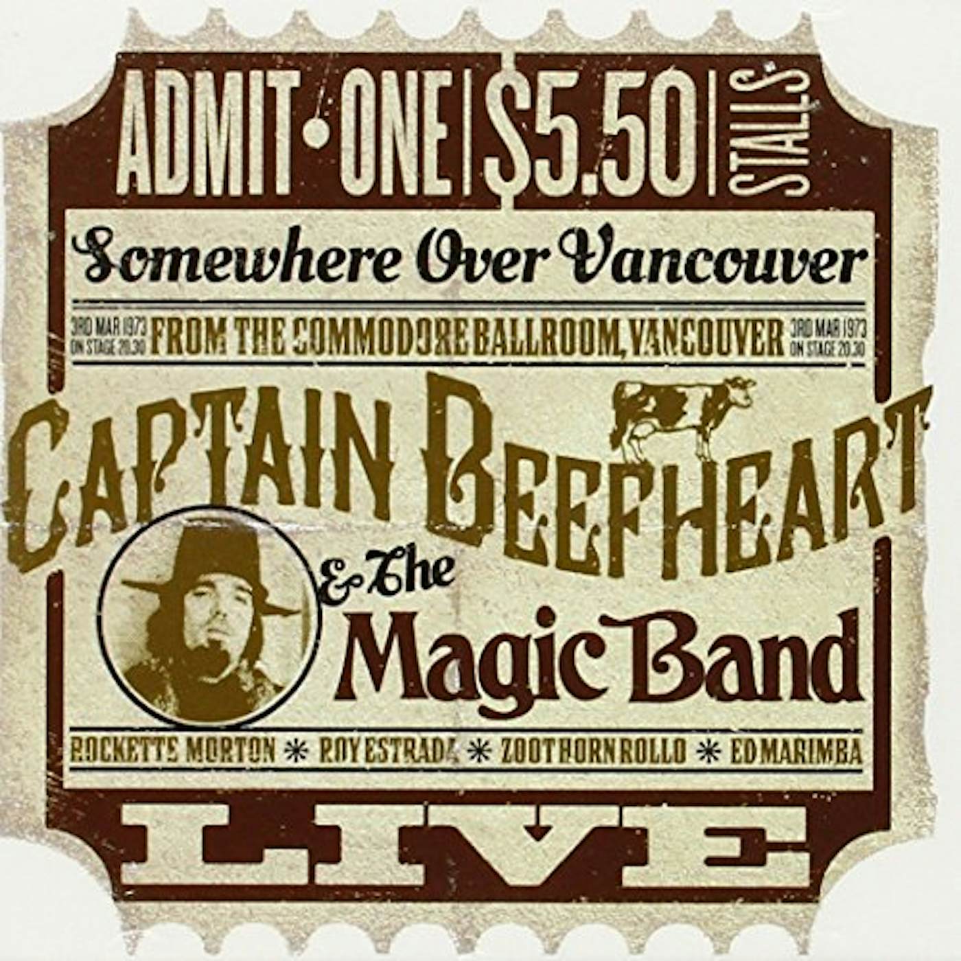Captain Beefheart & His Magic Band COMMODORE BALLROOM VANCOUVER 1973 CD