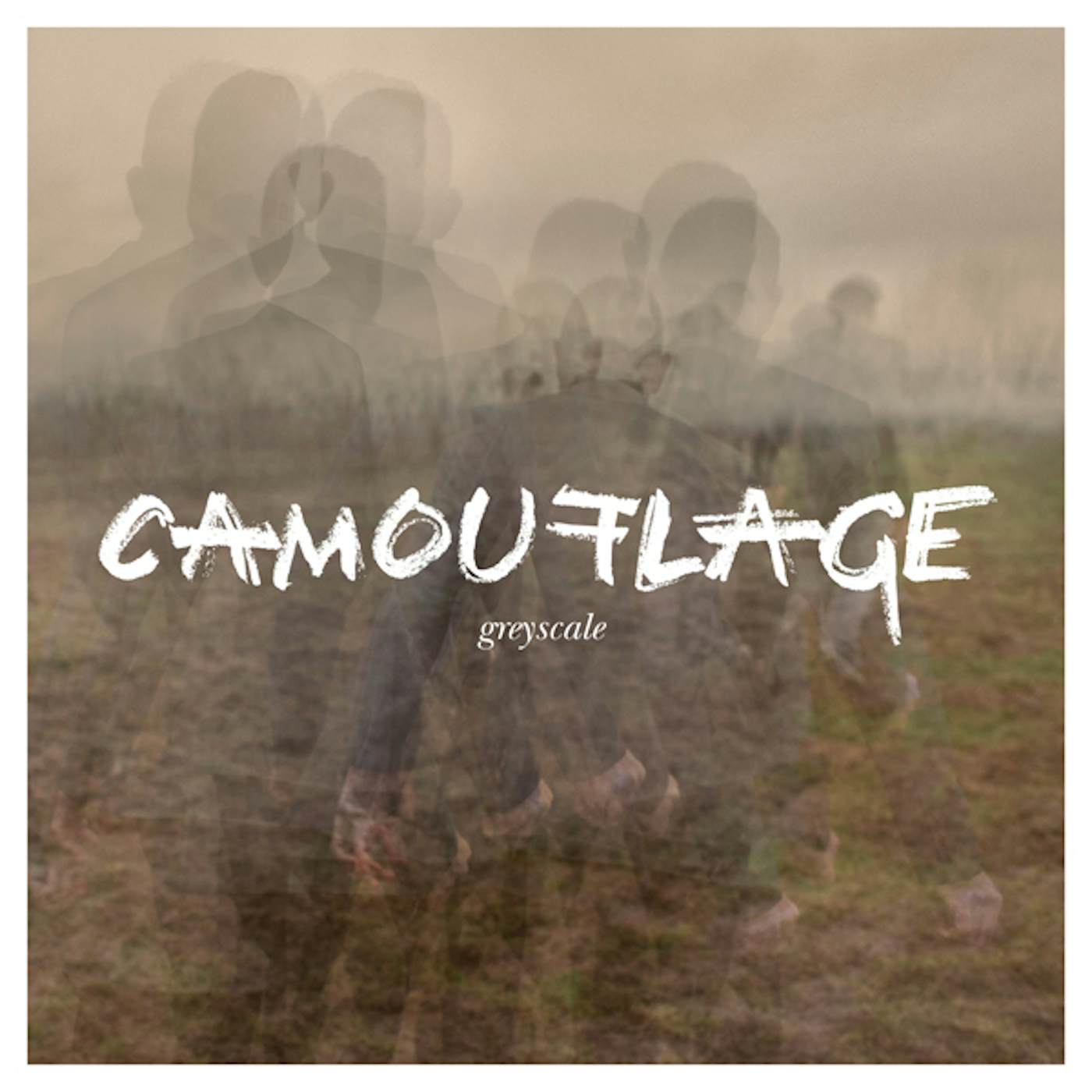 Camouflage Greyscale Vinyl Record