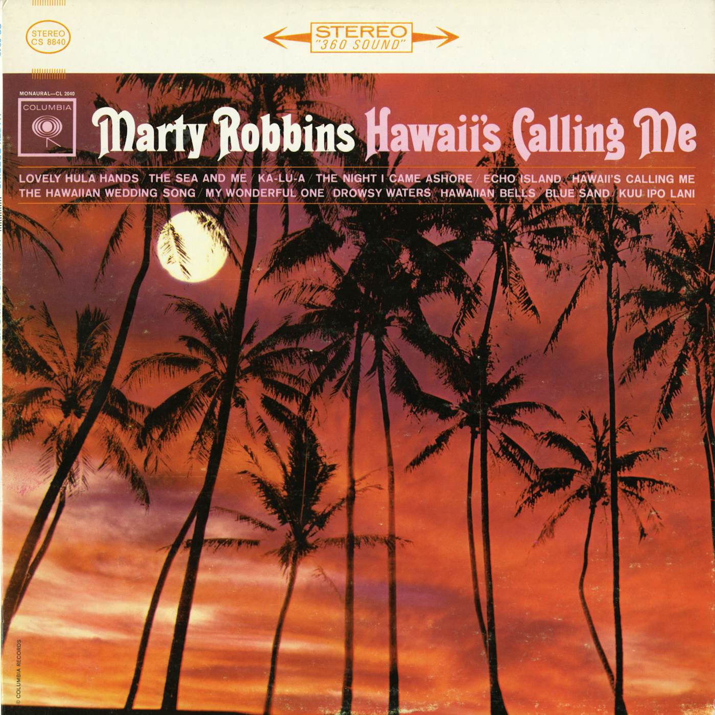 Marty Robbins HAWAII'S CALLING ME CD