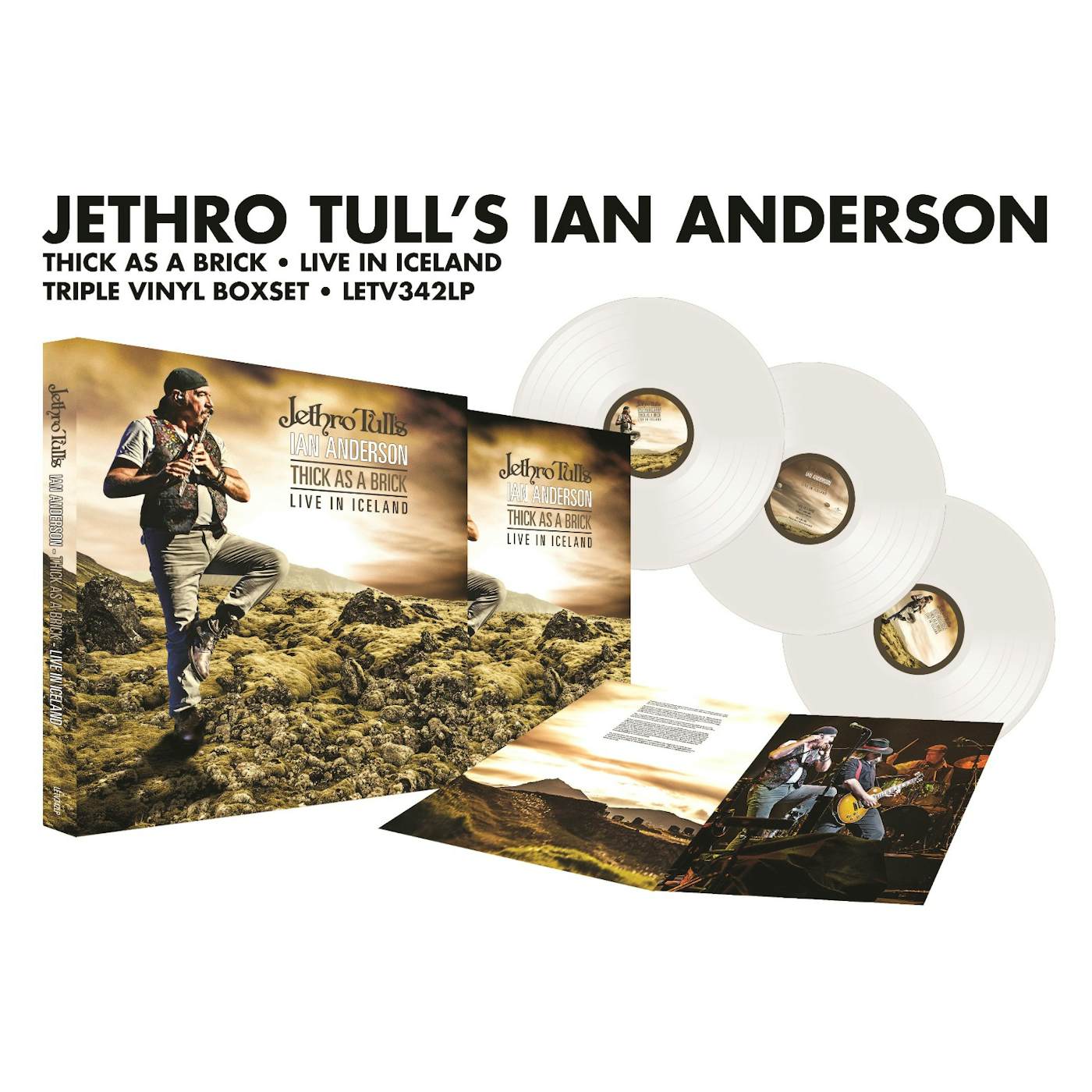 Ian Anderson THICK AS A BRICK-LIVE IN ICELAND Vinyl Record - Colored Vinyl, UK Release