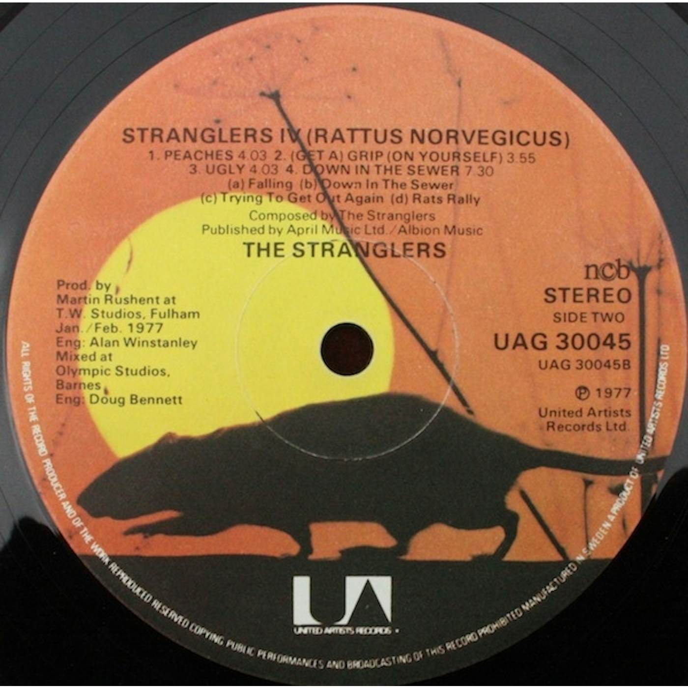 The Stranglers RATTUS NORVEGICUS Vinyl Record - UK Release