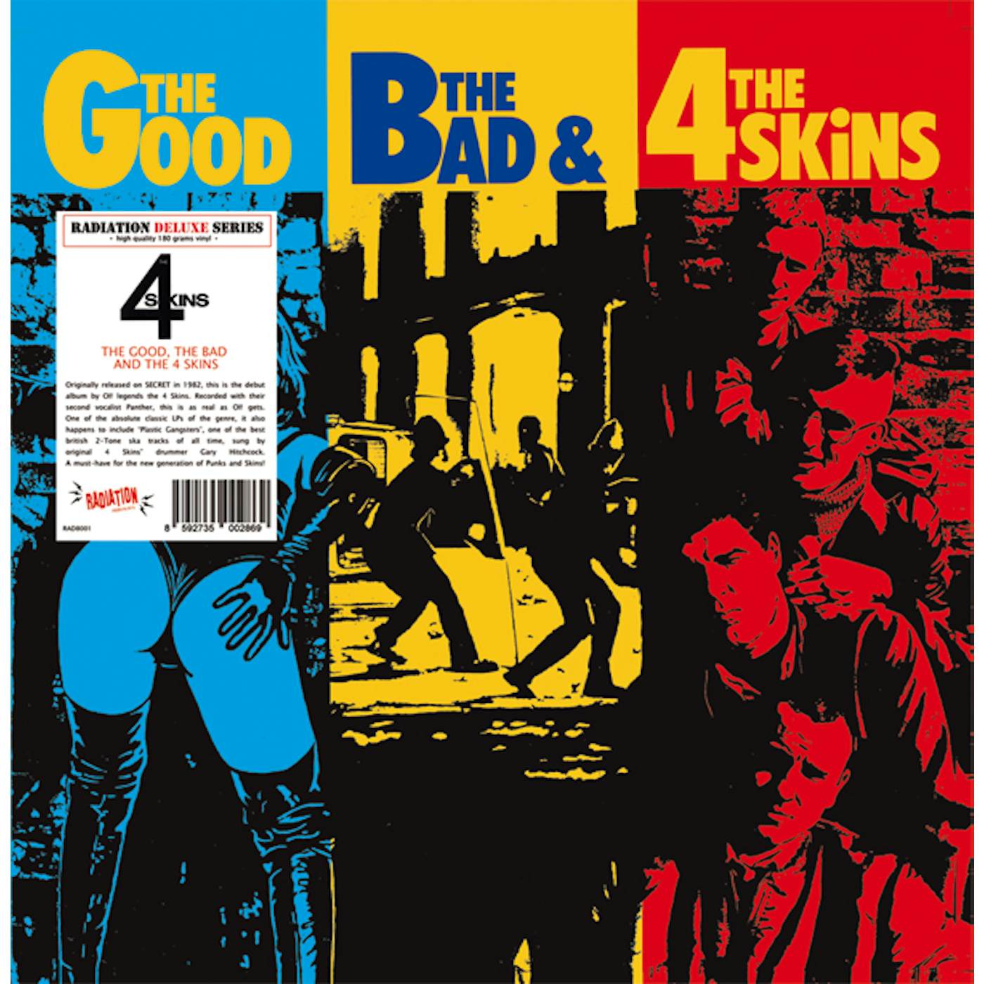 GOOD THE BAD & THE 4 SKINS Vinyl Record - Italy Release