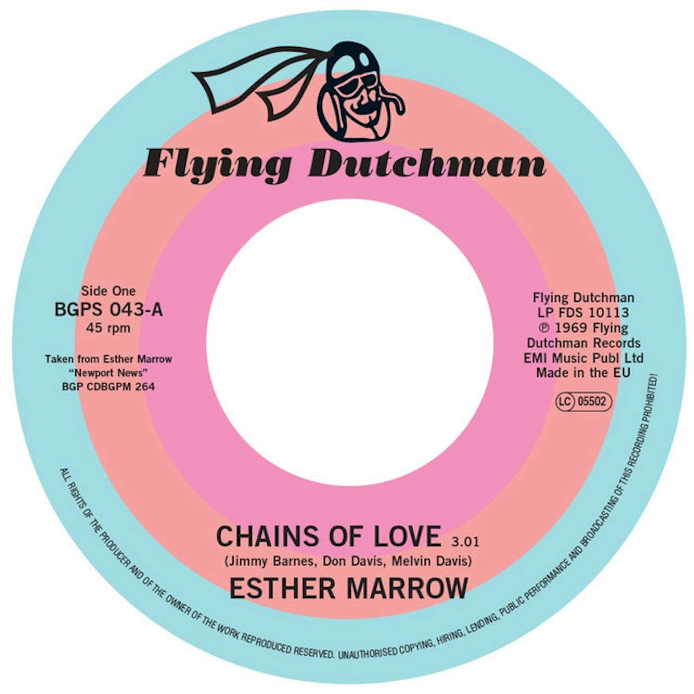 Esther Marrow Chains Of Love / Walk Tall Vinyl Record