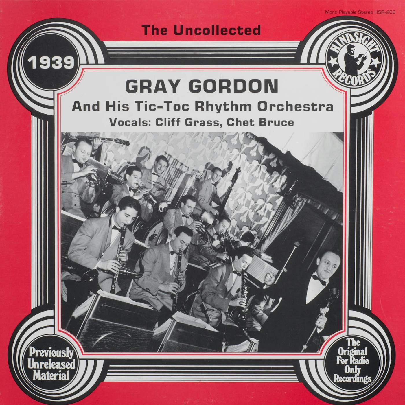 Gray Gordon & His Tic-Toc Rhythm UNCOLLECTED Vinyl Record
