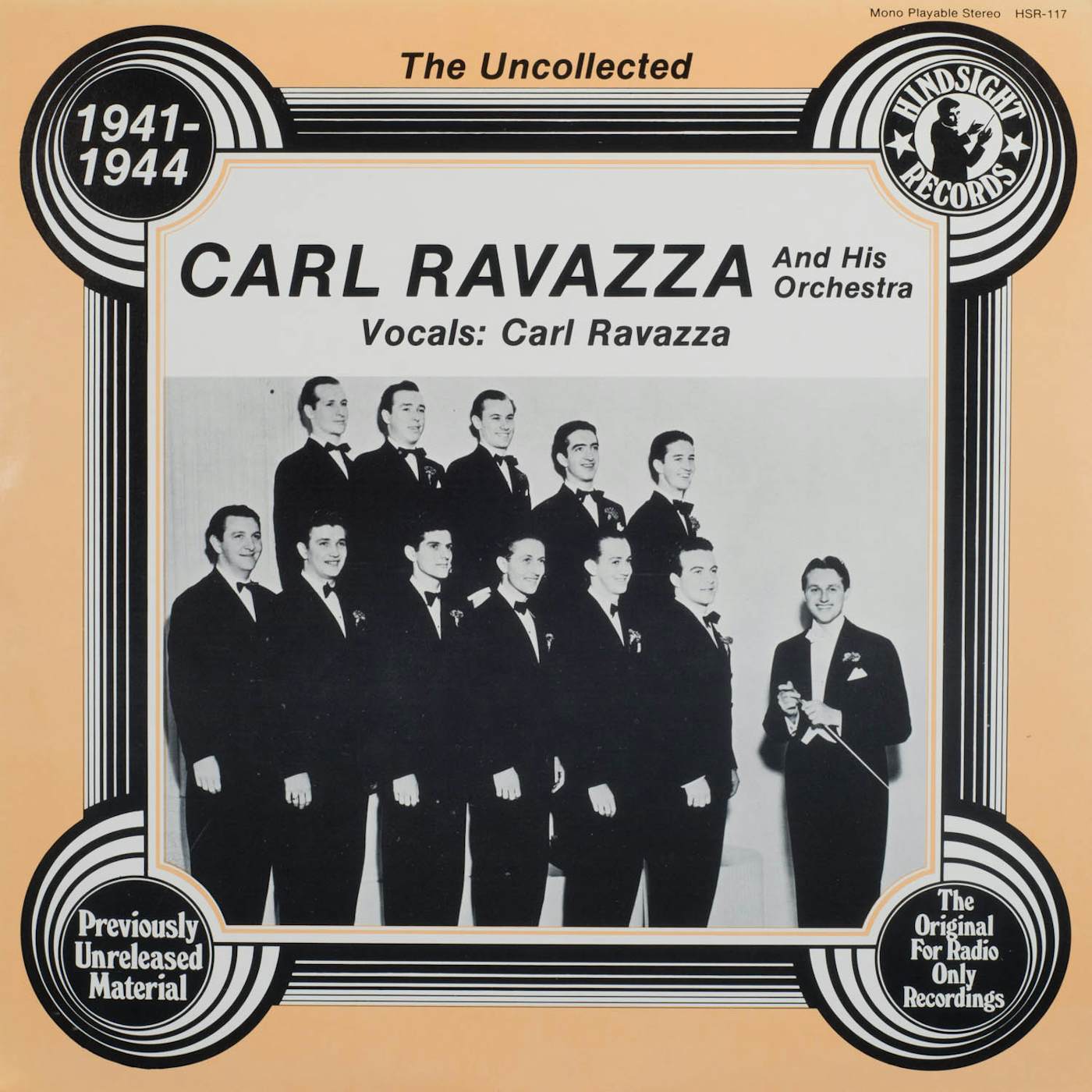Carl Ravazza Orchestra UNCOLLECTED Vinyl Record