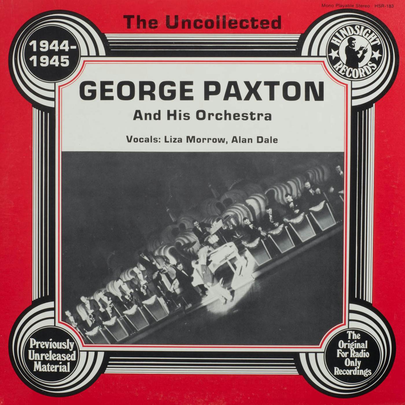 George Paxton and His Orchestra UNCOLLECTED Vinyl Record