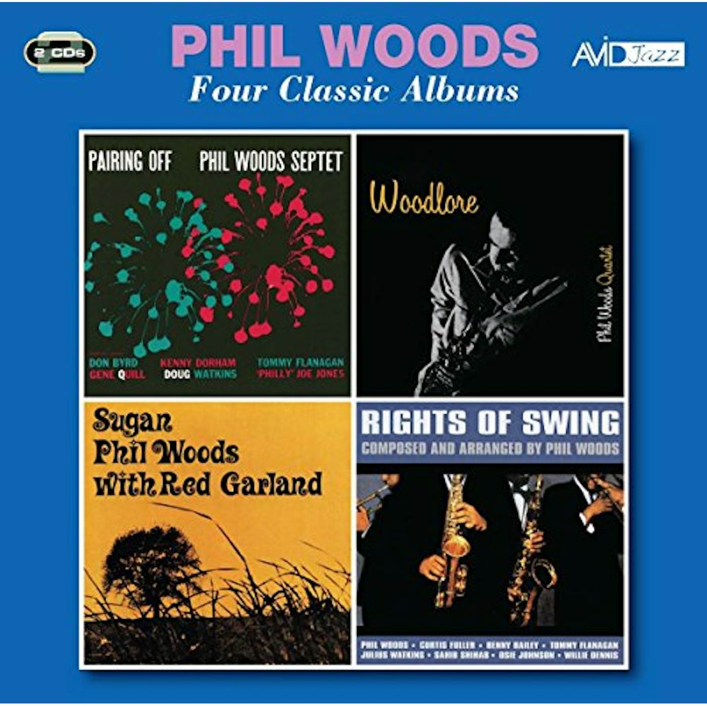 Phil Woods PAIRING OFF / WOODLORE / SUGAN / RIGHTS OF SWING CD