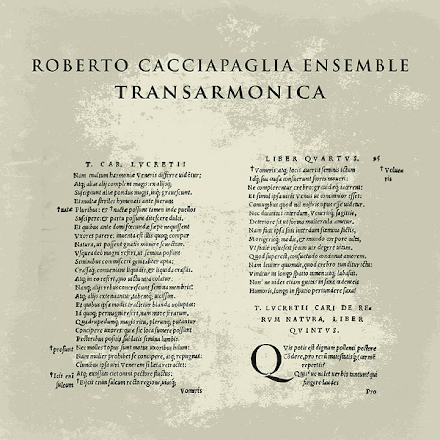 Roberto Cacciapaglia Transarmonica Vinyl Record