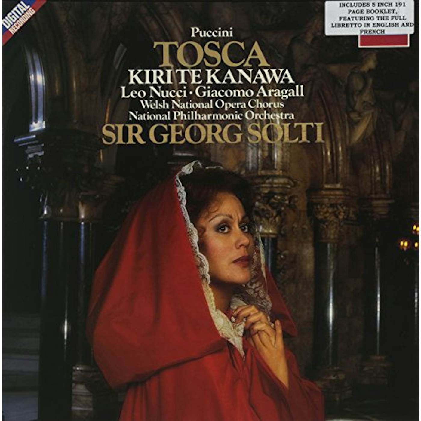 PUCCINI / SOLTI / WELSH NATIONAL OPERA CHORUS TOSCA : TE KANAWA Vinyl Record