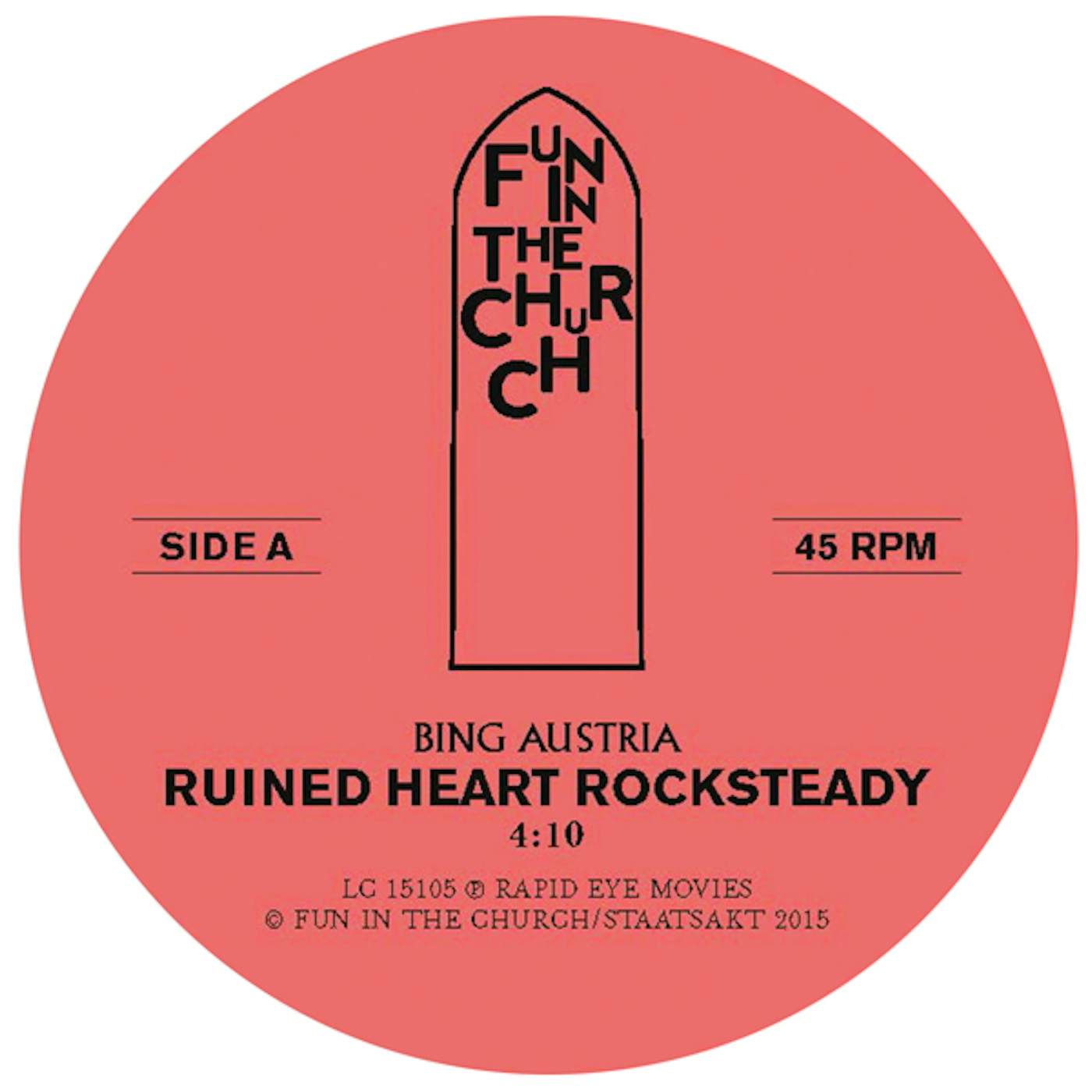 Bing Austria RUINED HEART (ROCKSTEADY) Vinyl Record