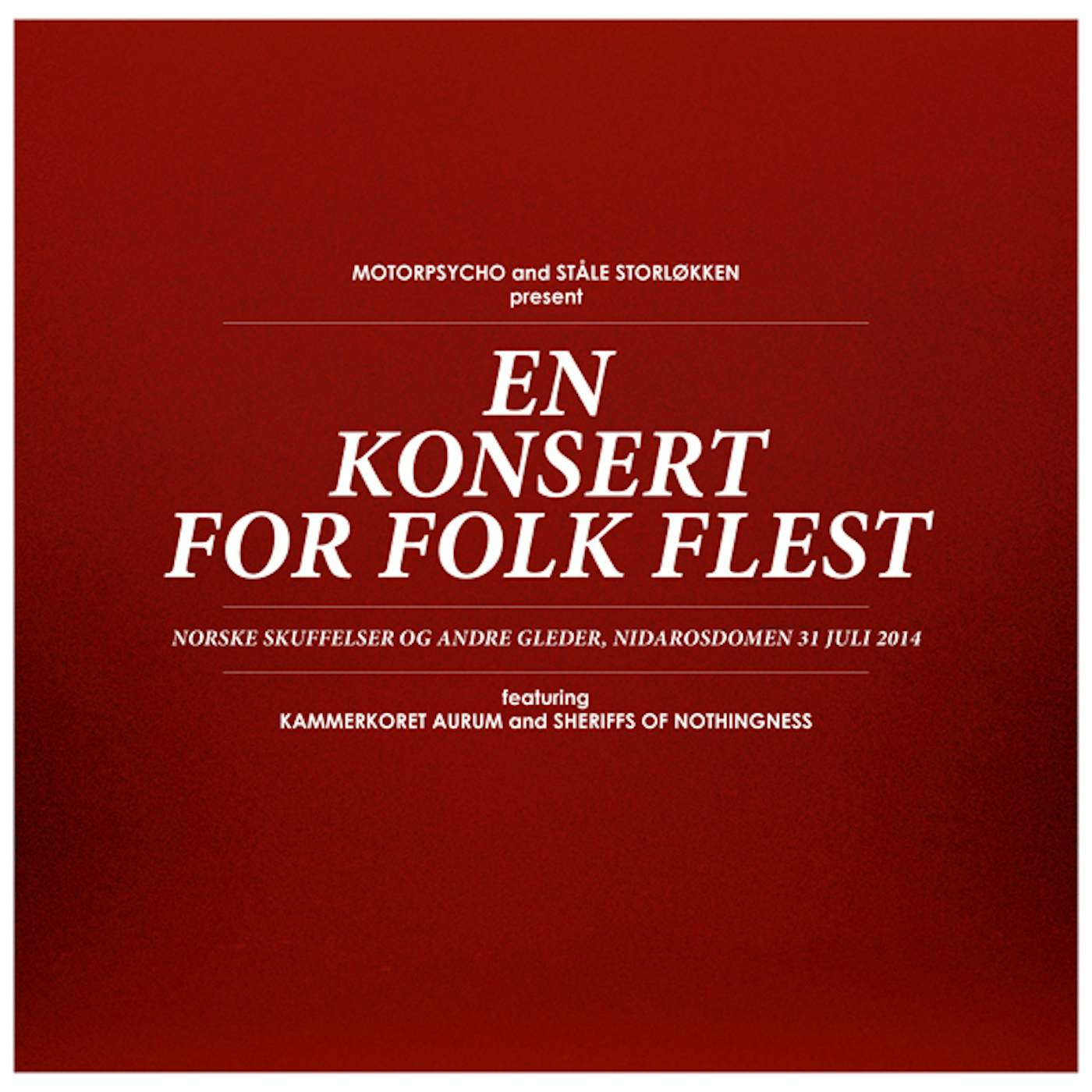 Motorpsycho En Konsert For Folk Flest Vinyl Record