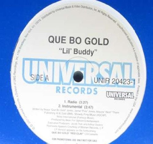 QUE-BO GOLD Lil' Buddy Vinyl Record