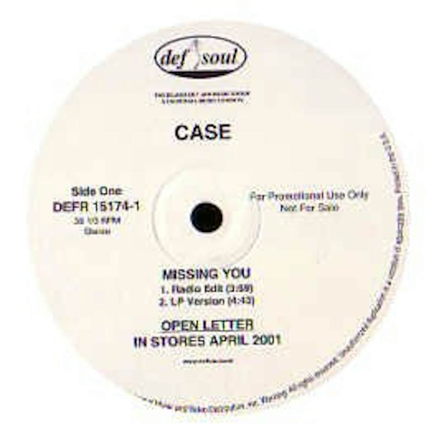 Case Missing You Vinyl Record