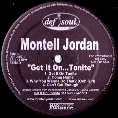 Montell Jordan Get It On Tonite Vinyl Record