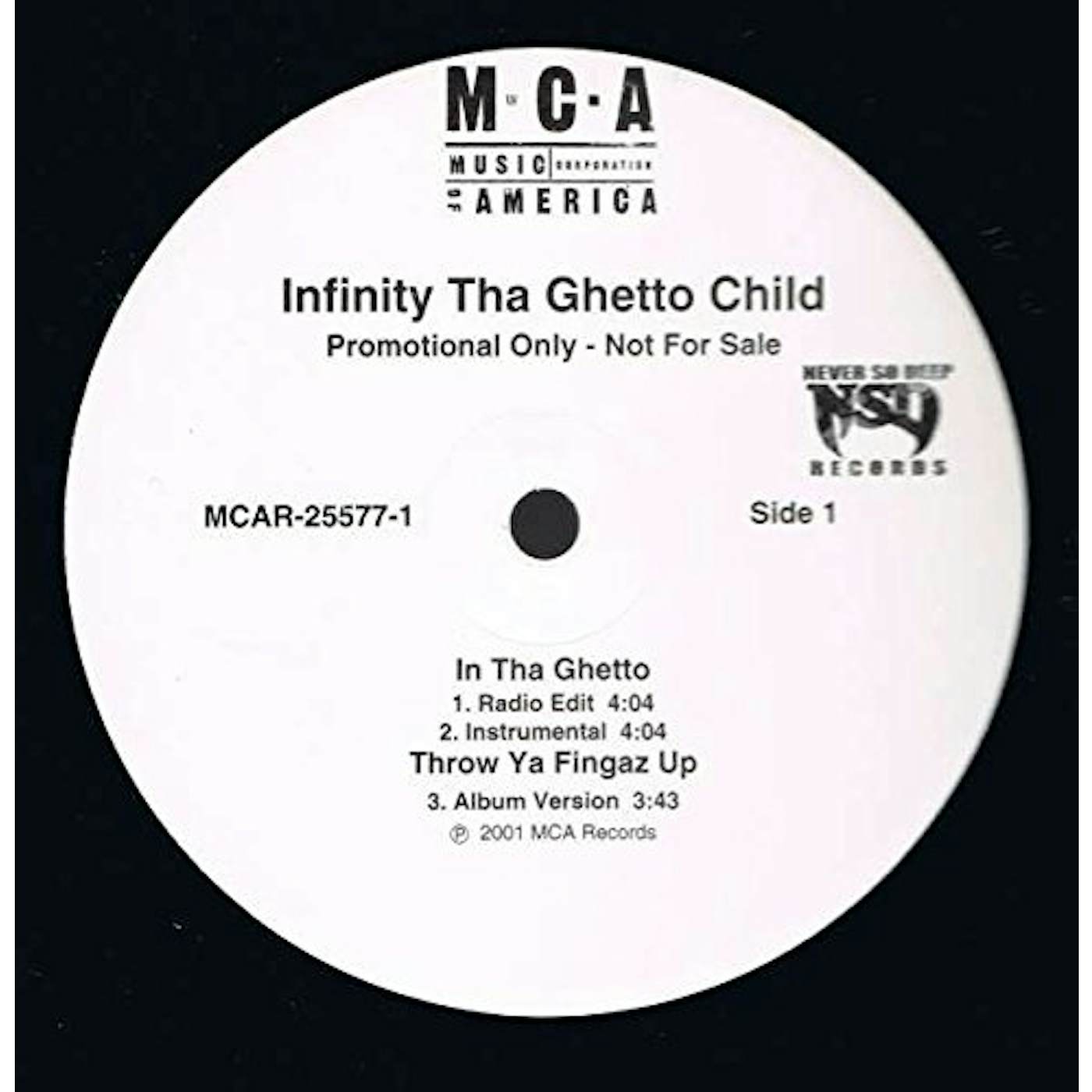 Infinity "Tha Ghetto Child" In Tha Ghetto Vinyl Record