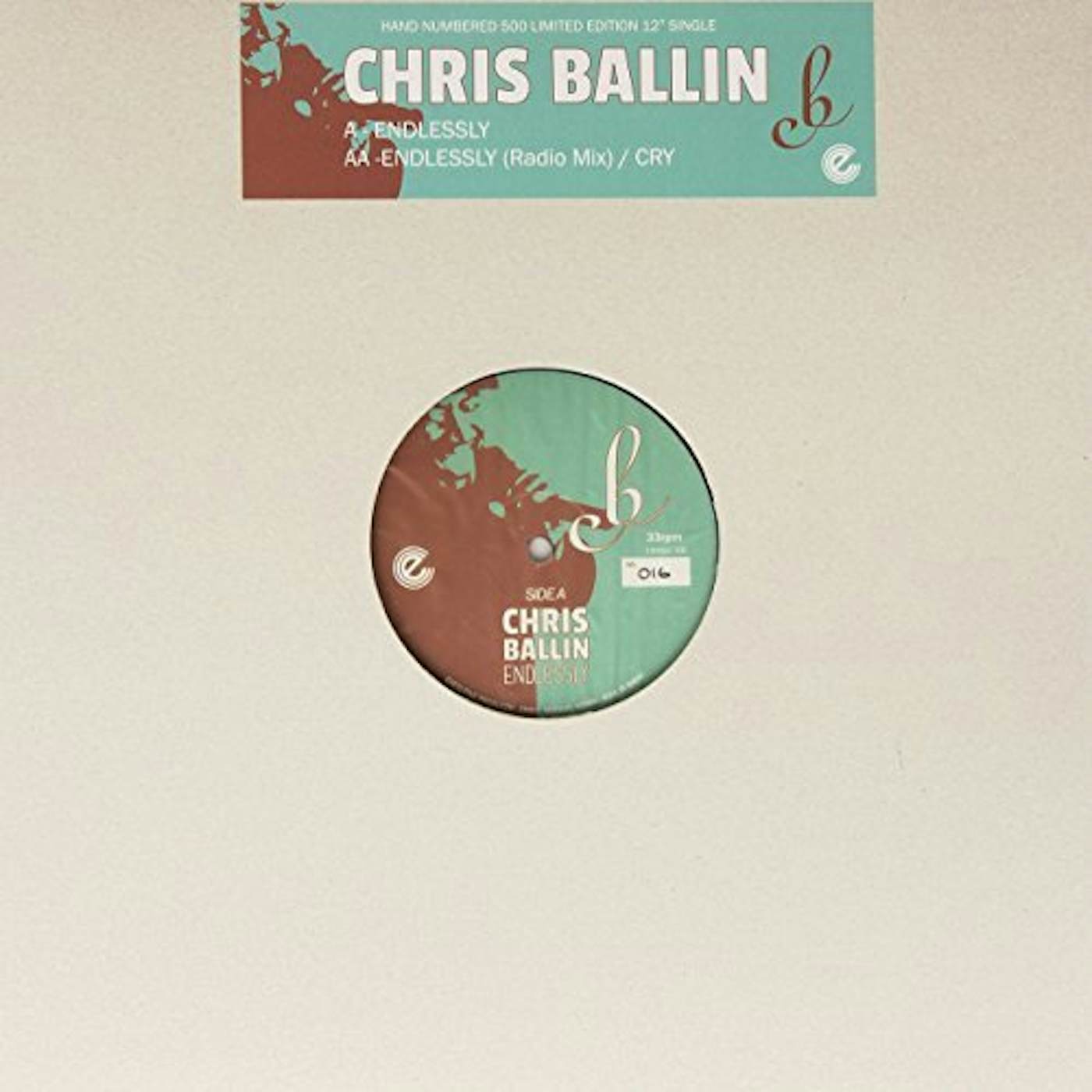 Chris Ballin ENDLESSLY / CRY Vinyl Record