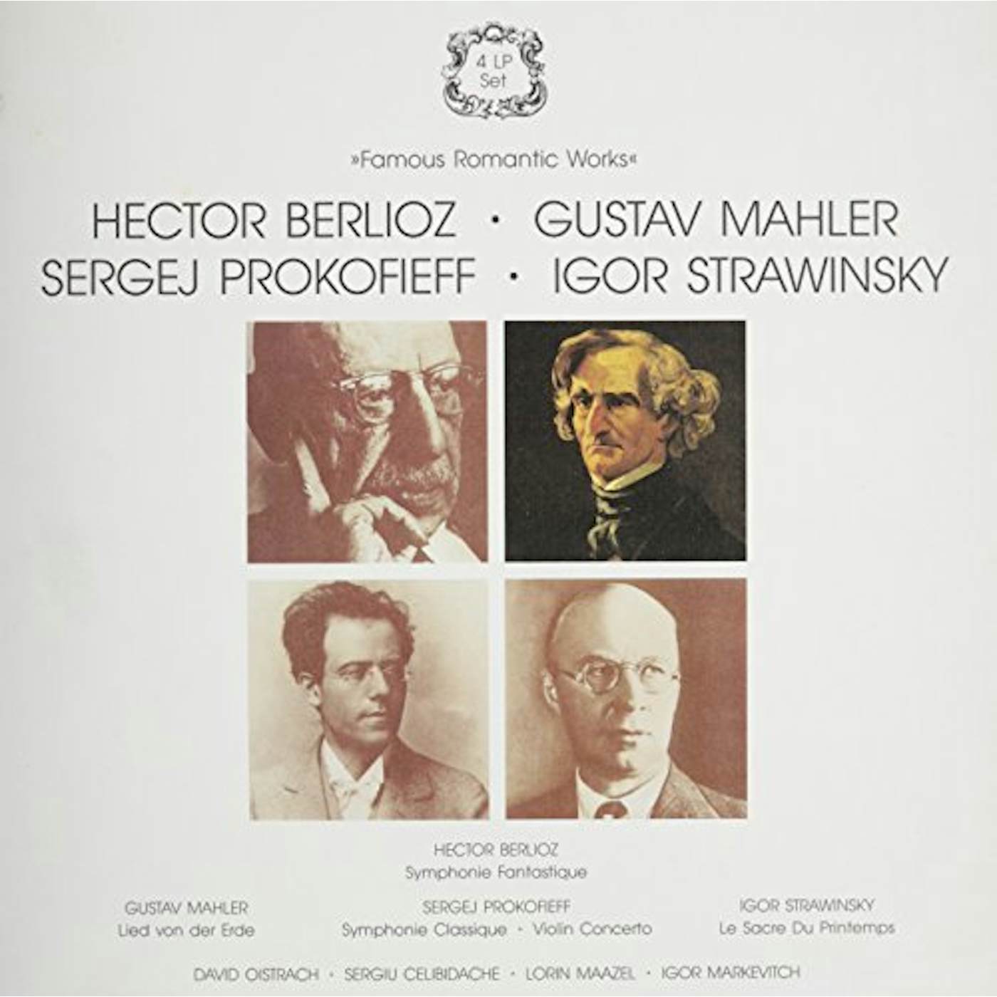 Berlioz FAMOUS ROMANTIC WORKS Vinyl Record