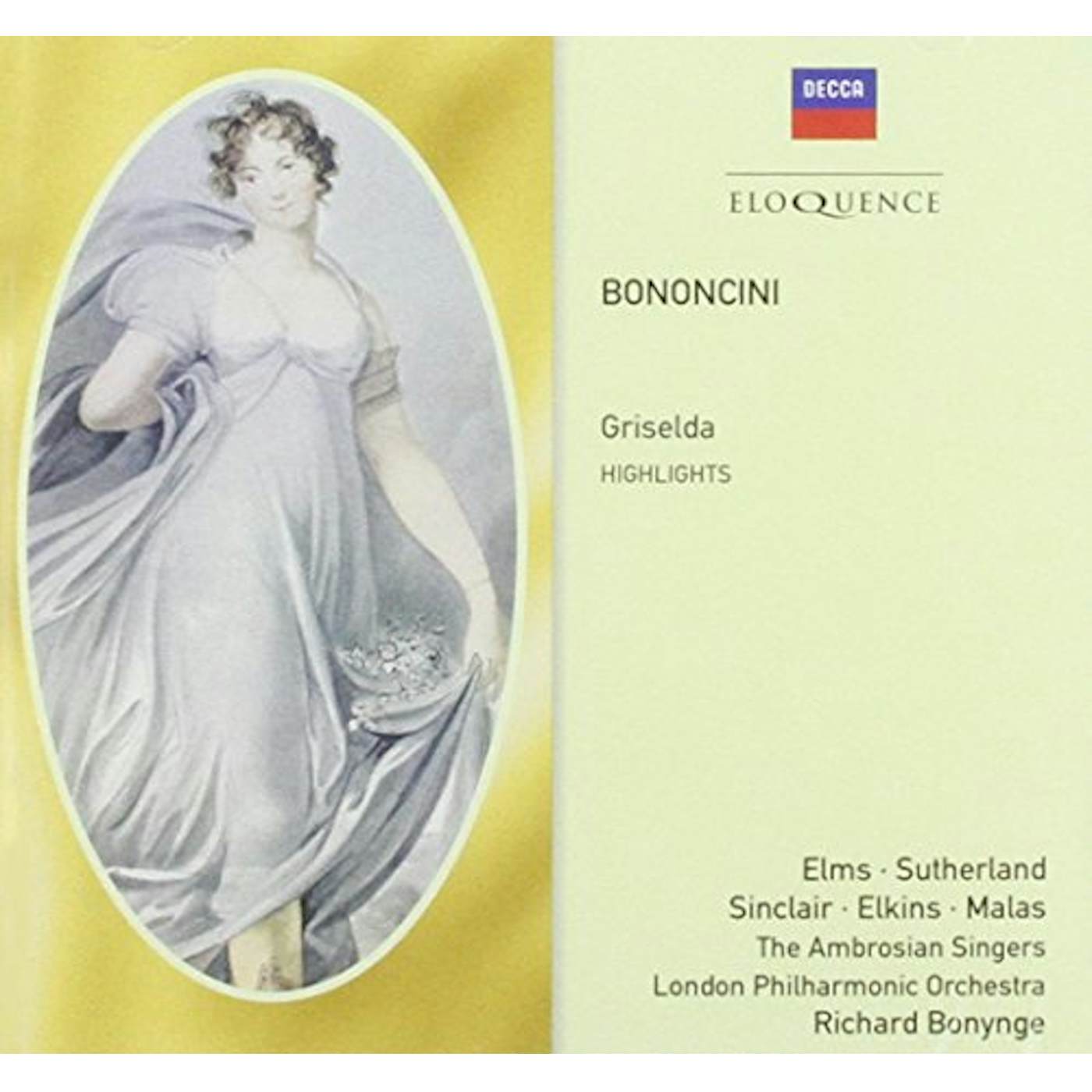 Richard Bonynge BONONCINI: GRISELDA CD