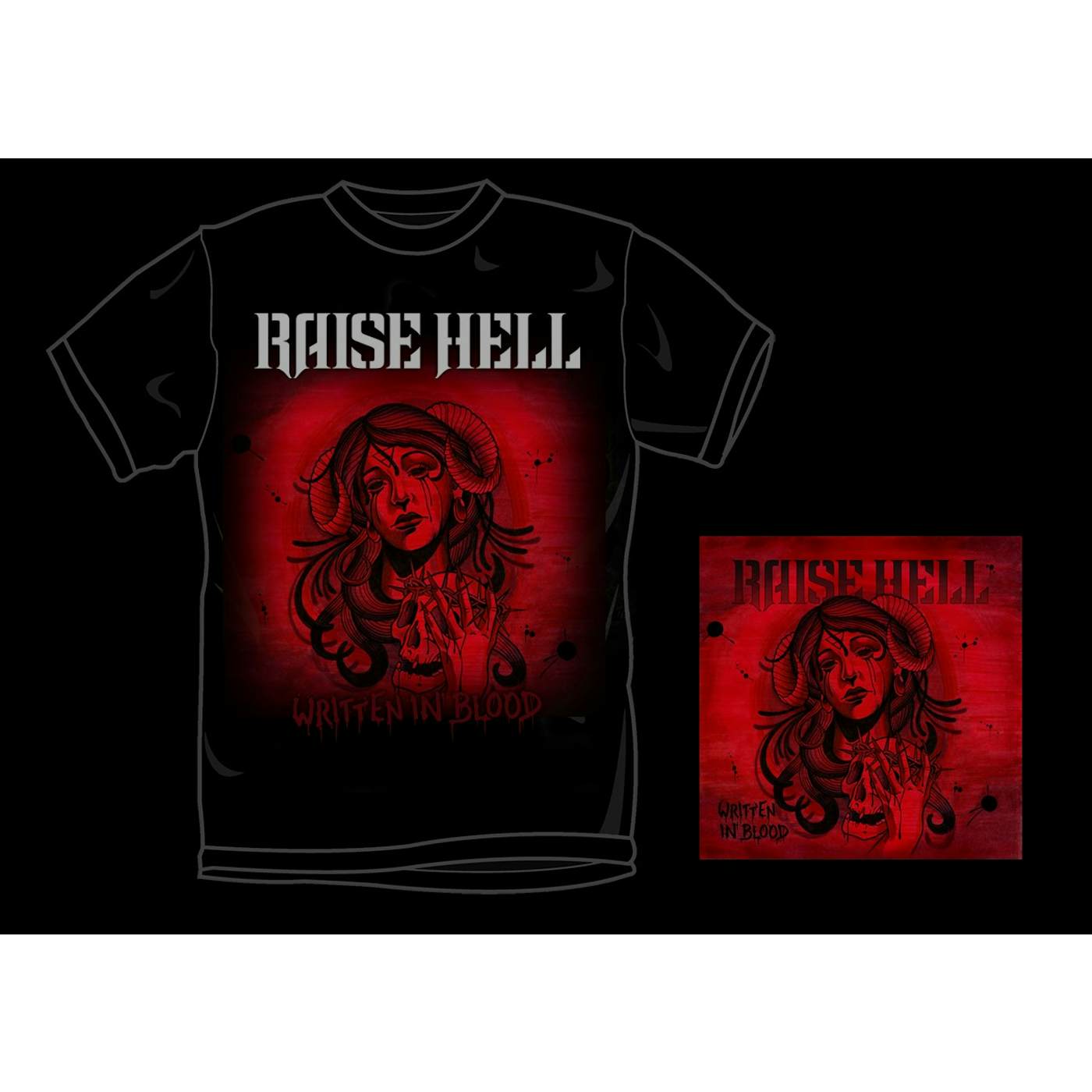 Raise Hell WRITTEN IN BLOOD (T-SHIRT M) CD