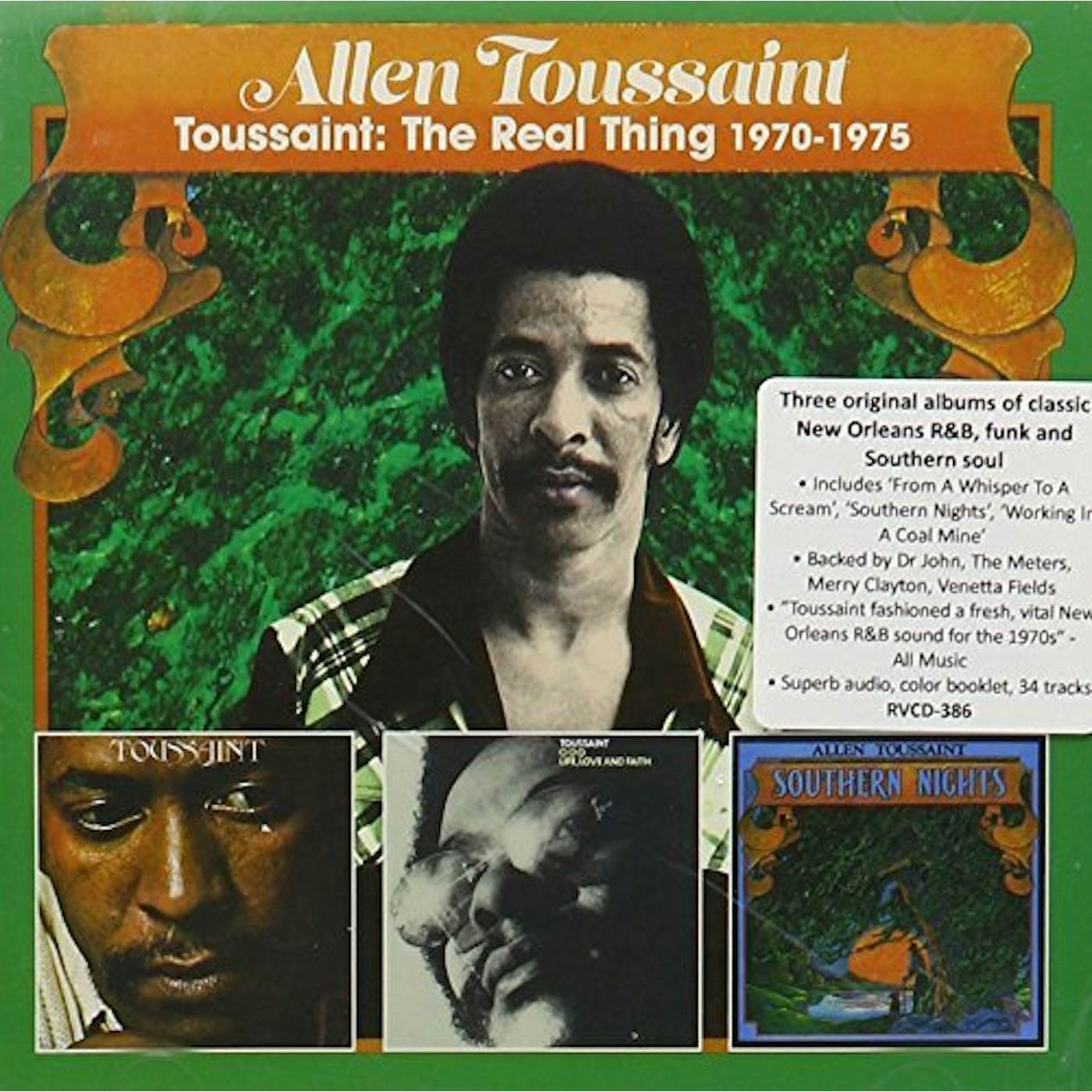 Allen Toussaint REAL THING 1968-1975 - TOUSSAINT / LIFE LOVE CD