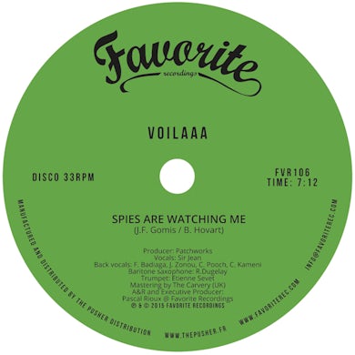 VOILAAA SPIES ARE WATCHING ME / LE DISCO DES CAPITALES Vinyl Record