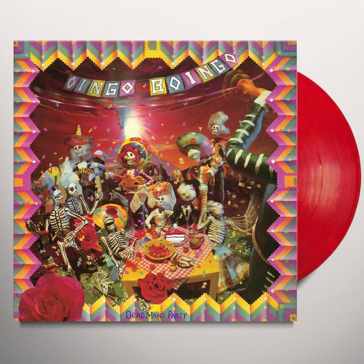 Oingo Boingo DEAD MANS PARTY Limited Edition Red Translucent Colored