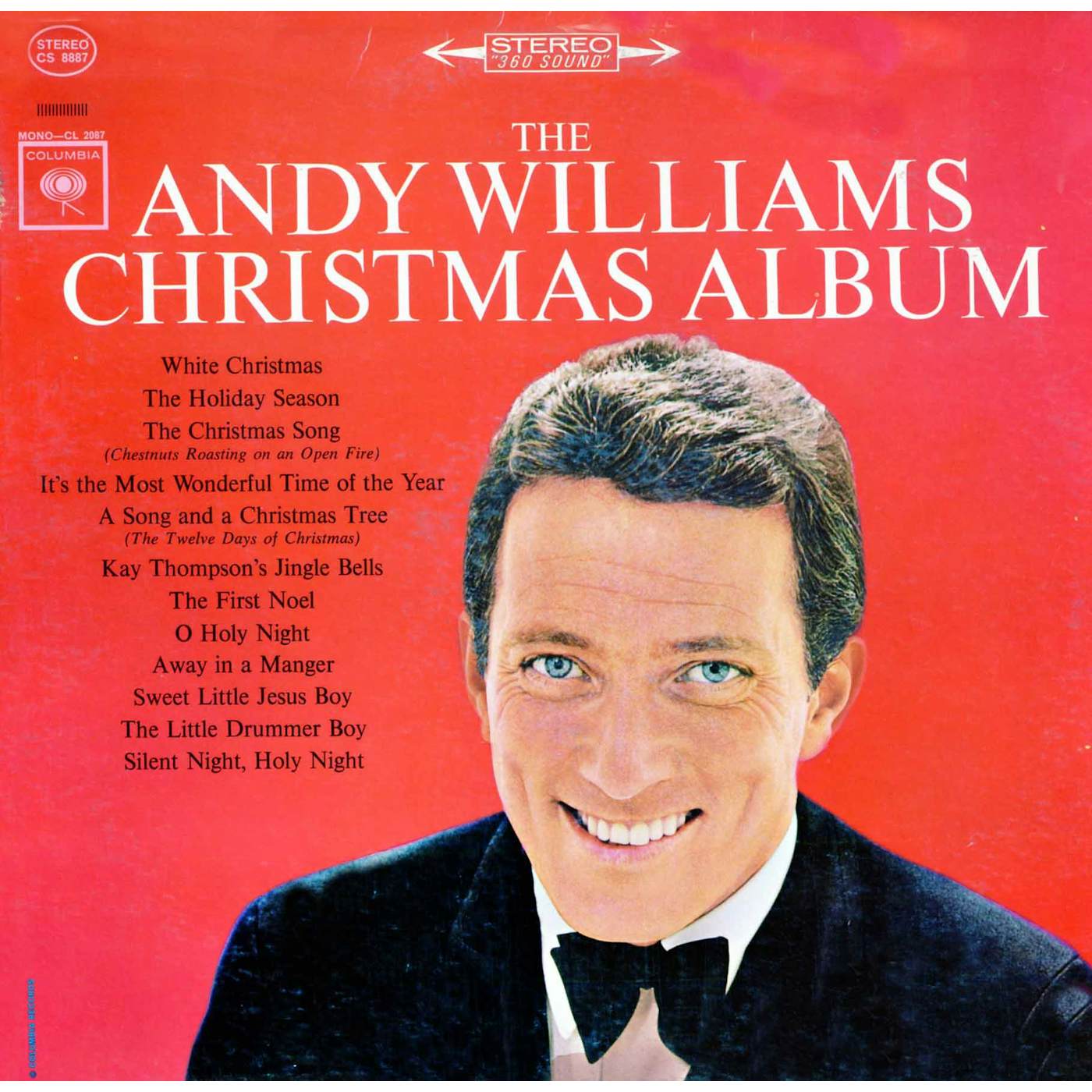 ANDY WILLIAMS CHRISTMAS ALBUM Vinyl Record